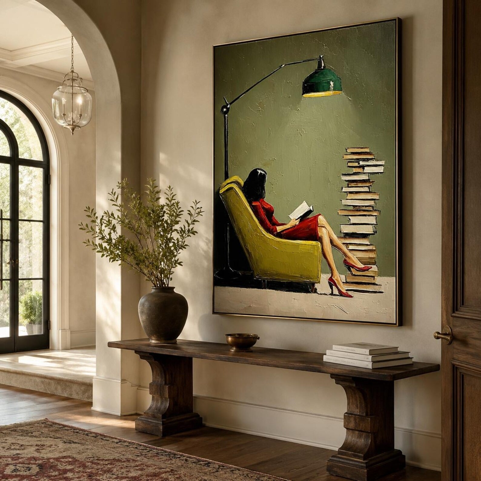 Literary Canvas Art for Home Office Decor