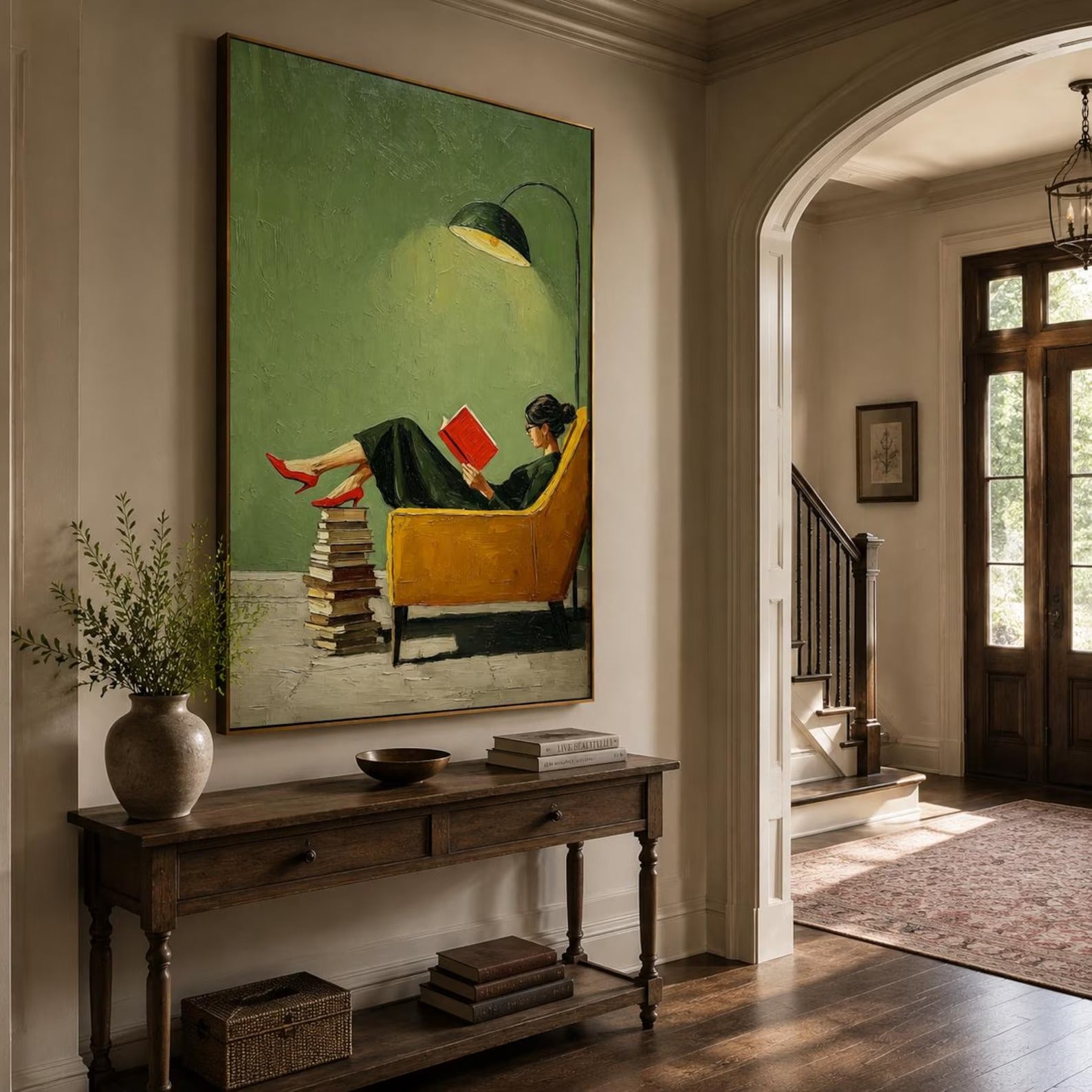 Literary Canvas Art for Living Room Decor