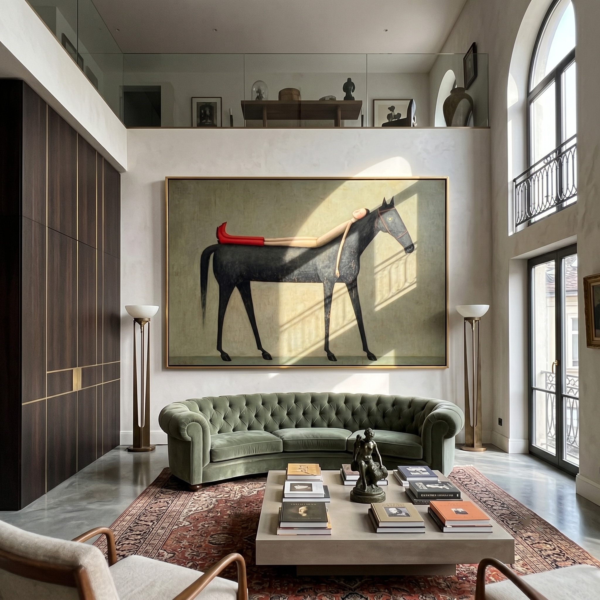 Minimalist horse artwork