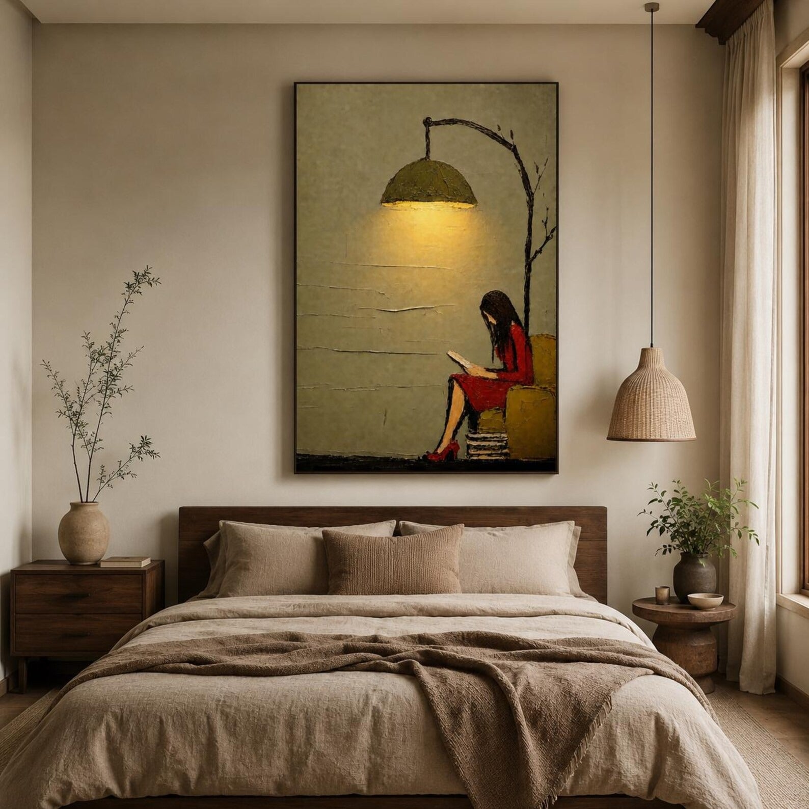 Organic Modern Vintage Reading Wall Decor