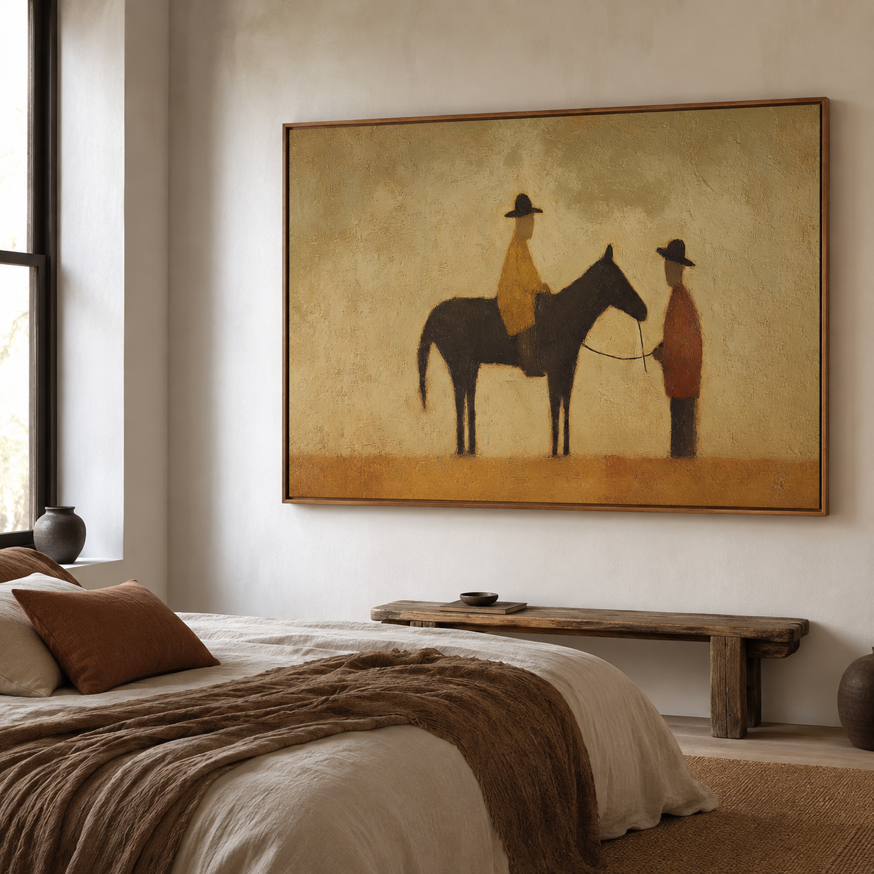 Ranch house artwork
Horse lover gift
Large western canvas art