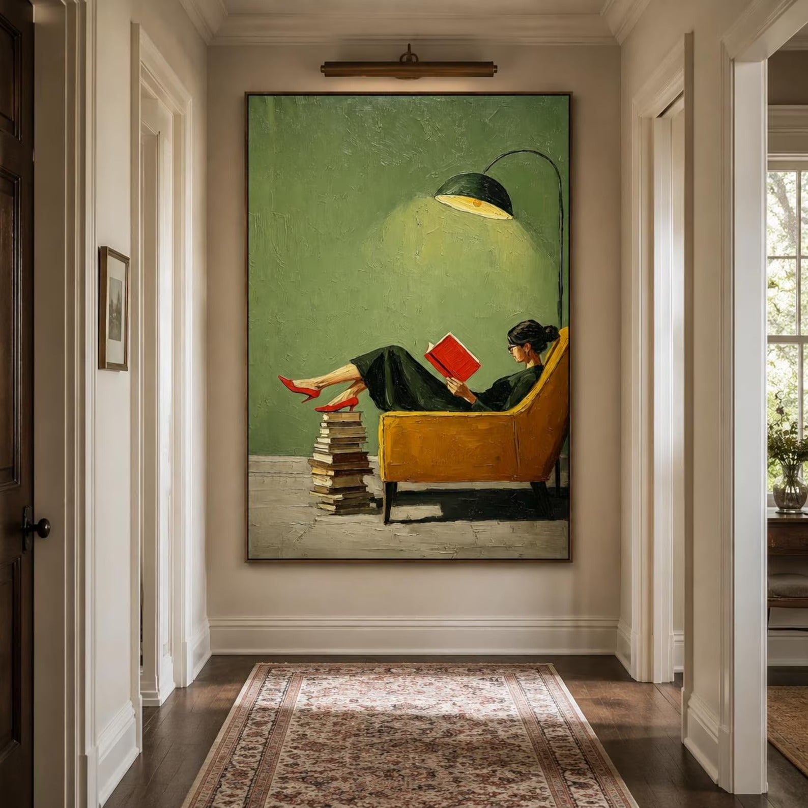 Textured Hand-Painted Literary Wall Art
