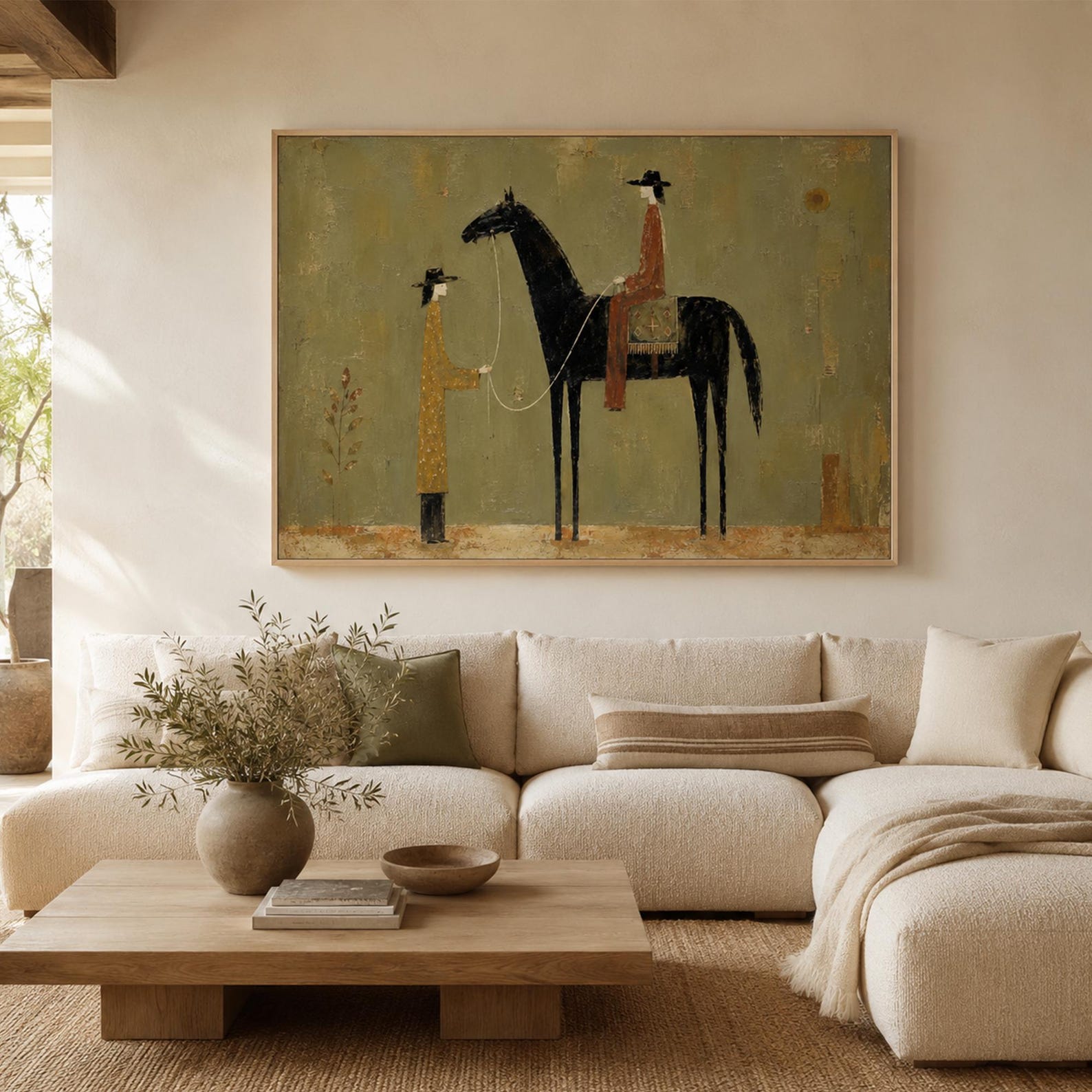 Western Horse Wall Art hand-painted oil painting