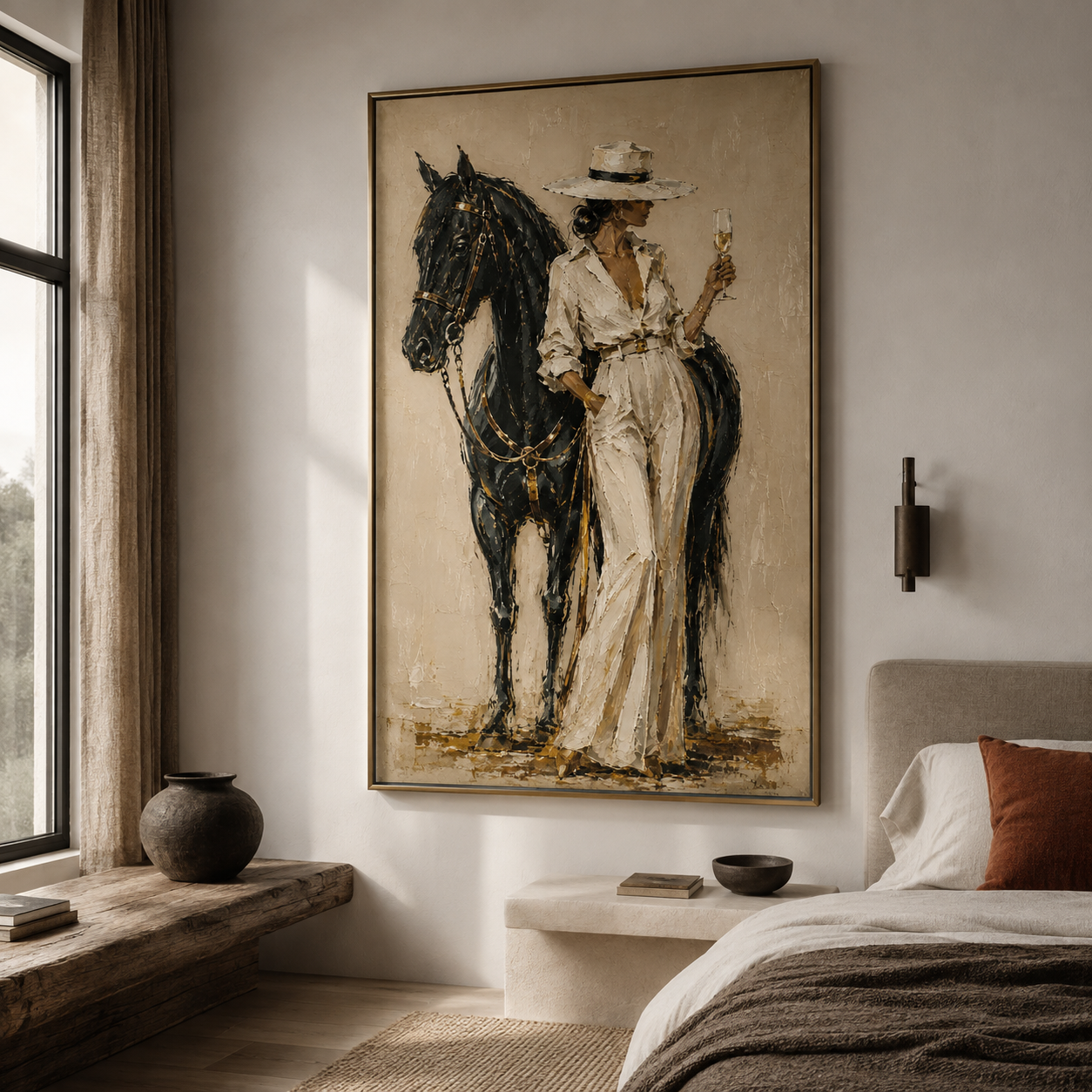 Western farmhouse decor
Ranch style wall art
Horse lover artwork