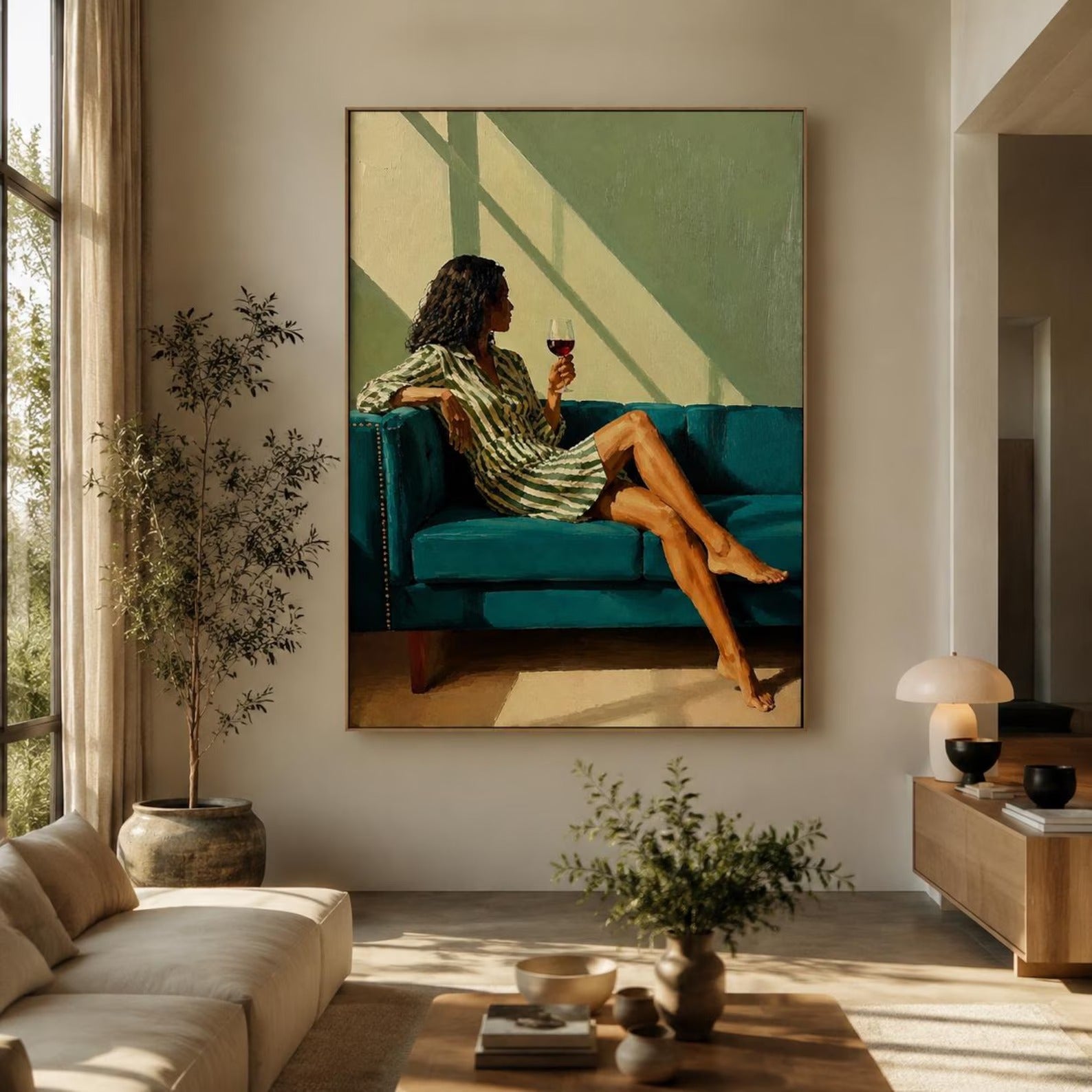 Wine Lover Wall Art | Sunset Conversations