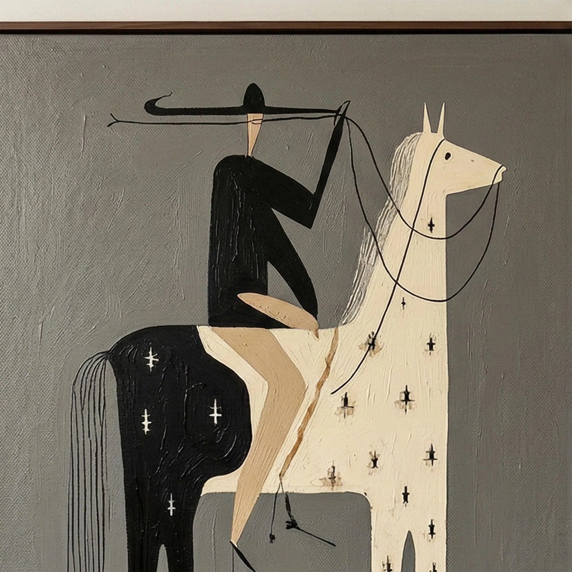 A Rider of Old - Large Wall Painting