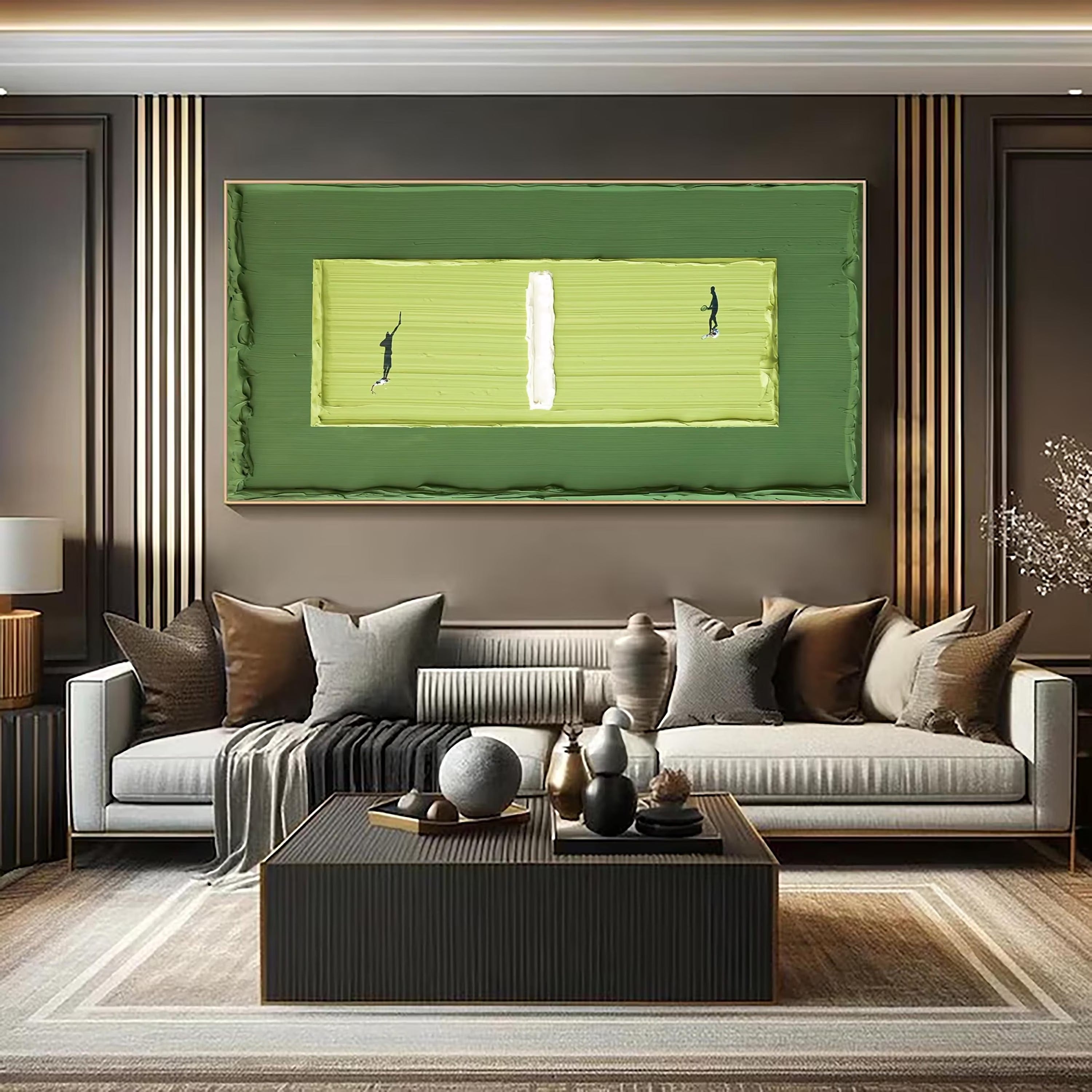 Swing - Large Abstract Textured Painting