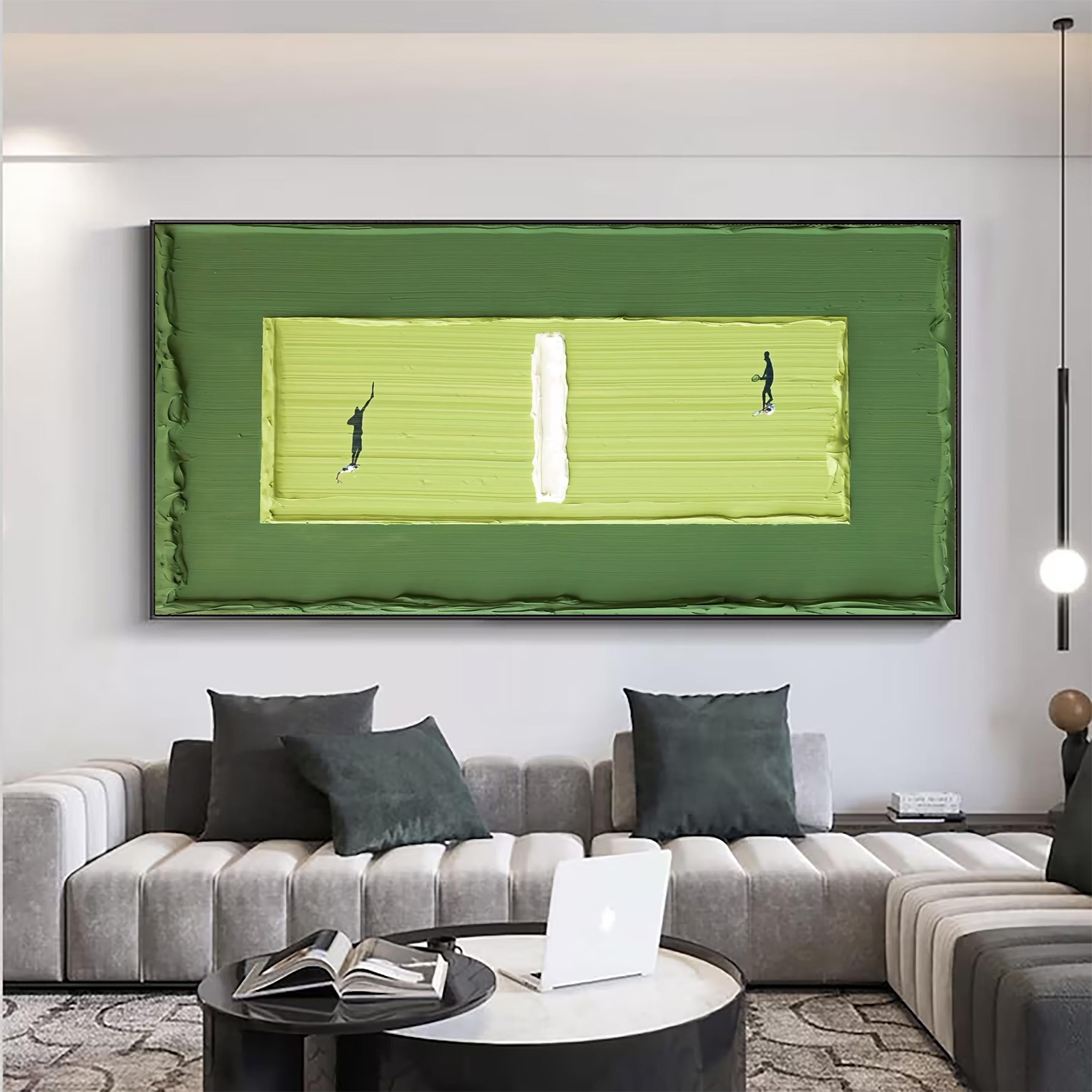 Swing - Large Abstract Textured Painting