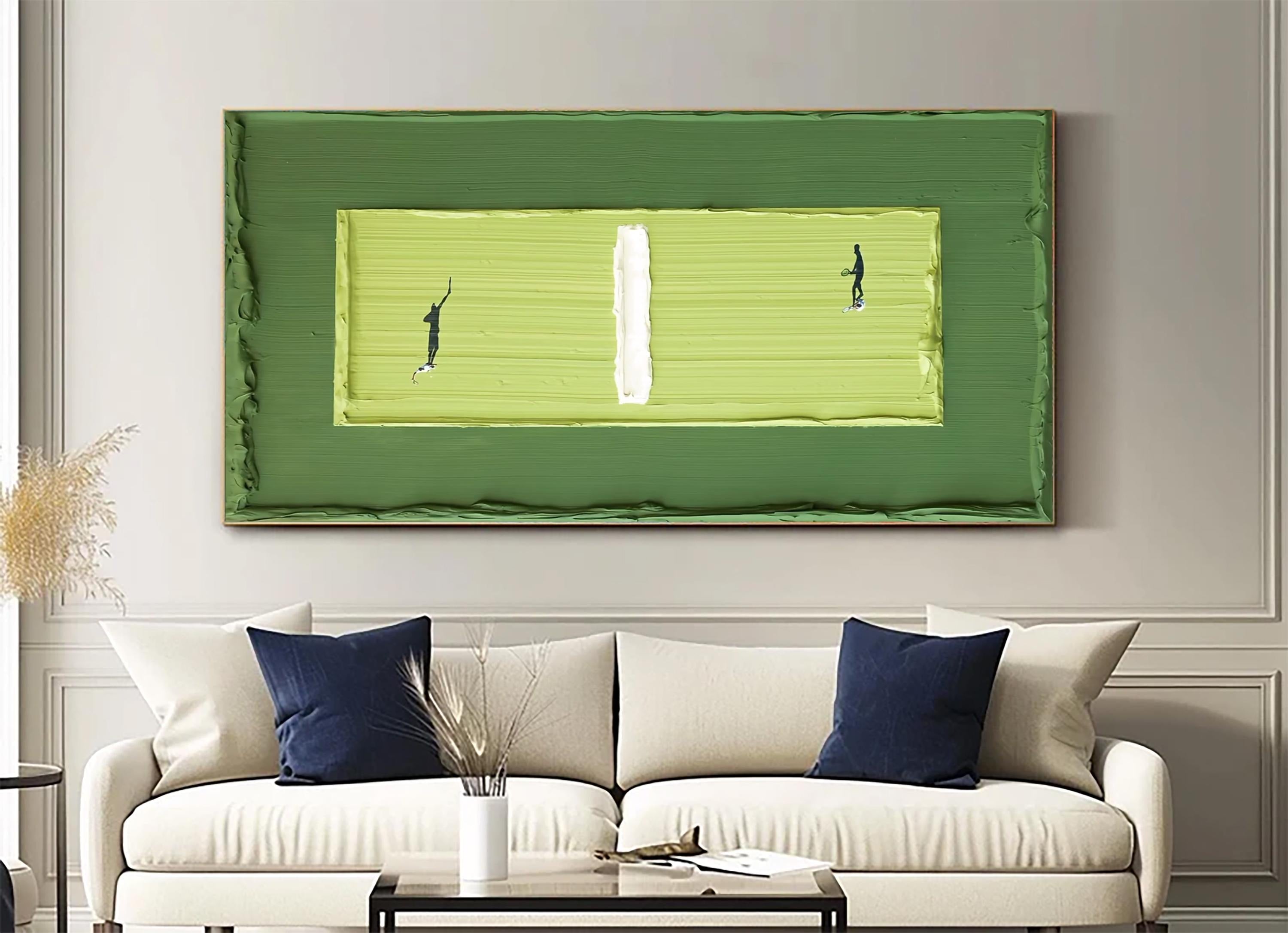 Swing - Large Abstract Textured Painting