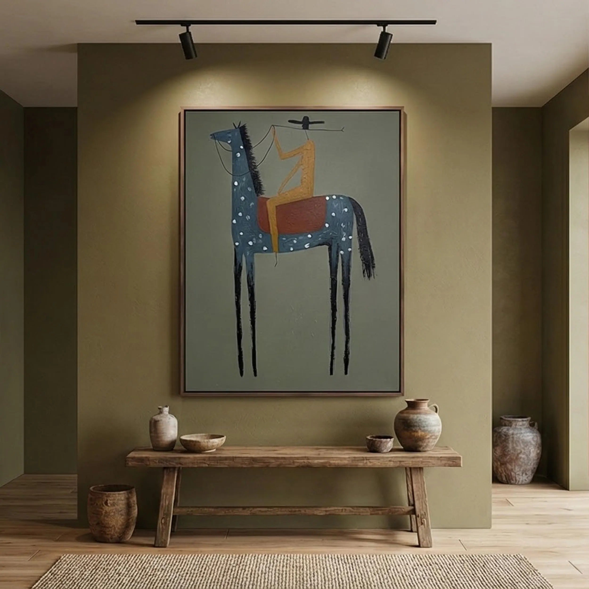 The Noble Knight - Large Wall Painting