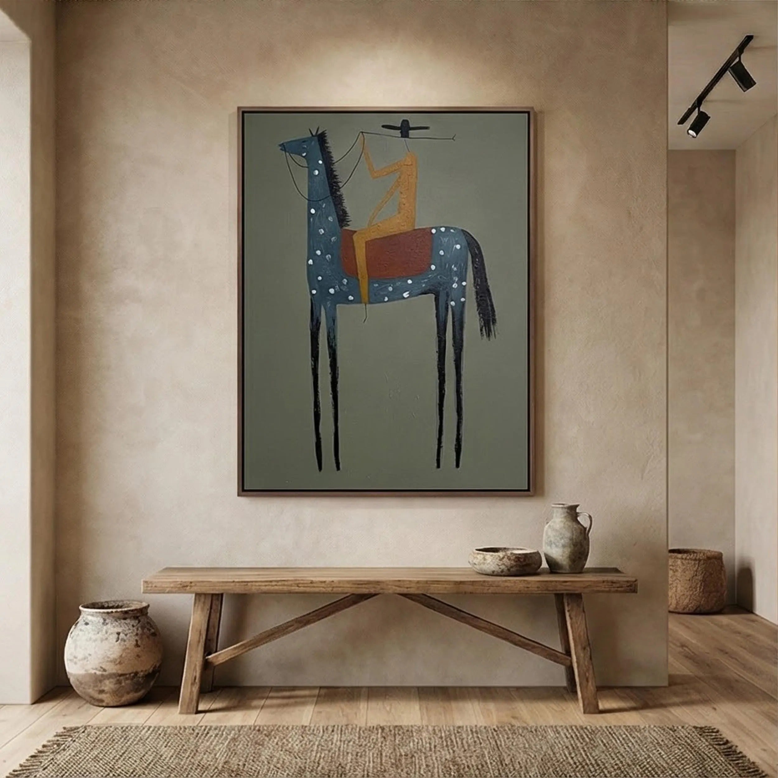 The Noble Knight - Large Wall Painting