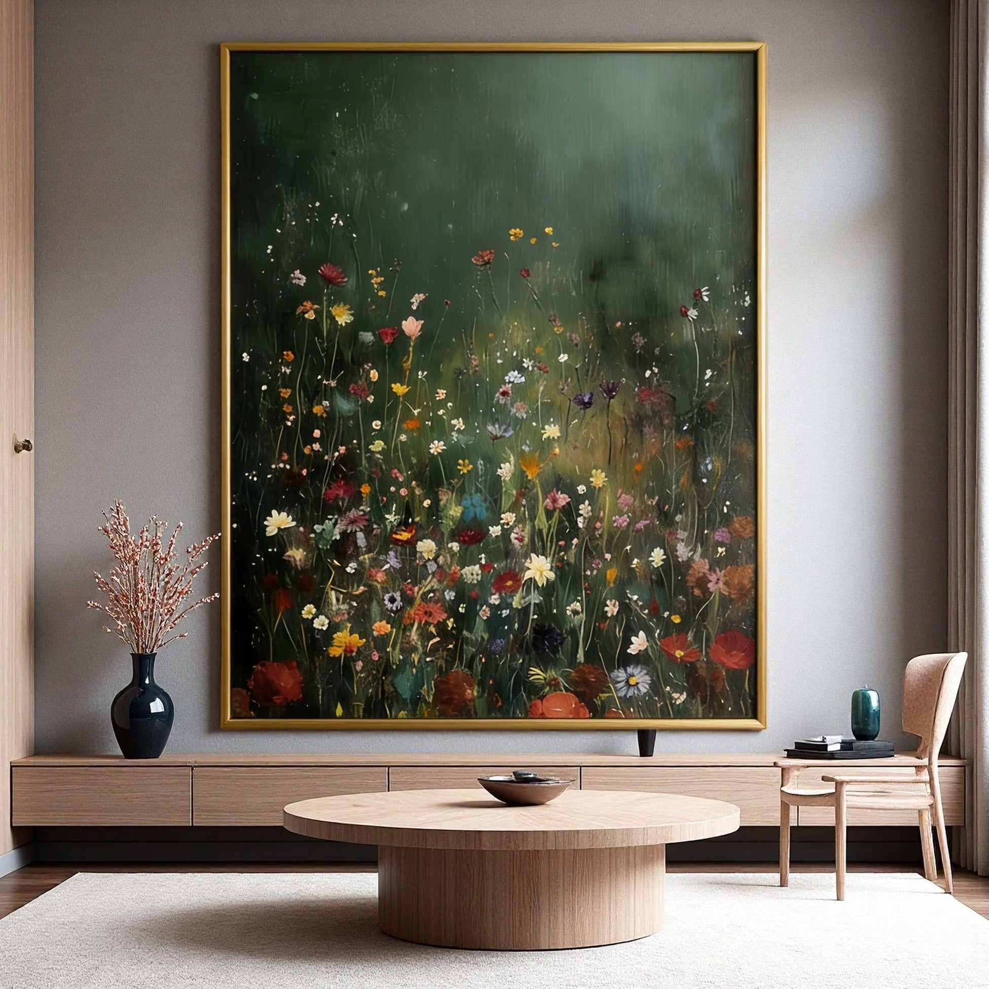 A Flower's Awakening - Large Wall Painting