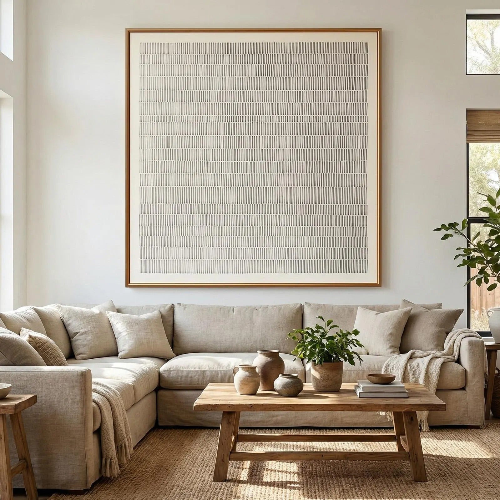 Warm - Large Textured Painting