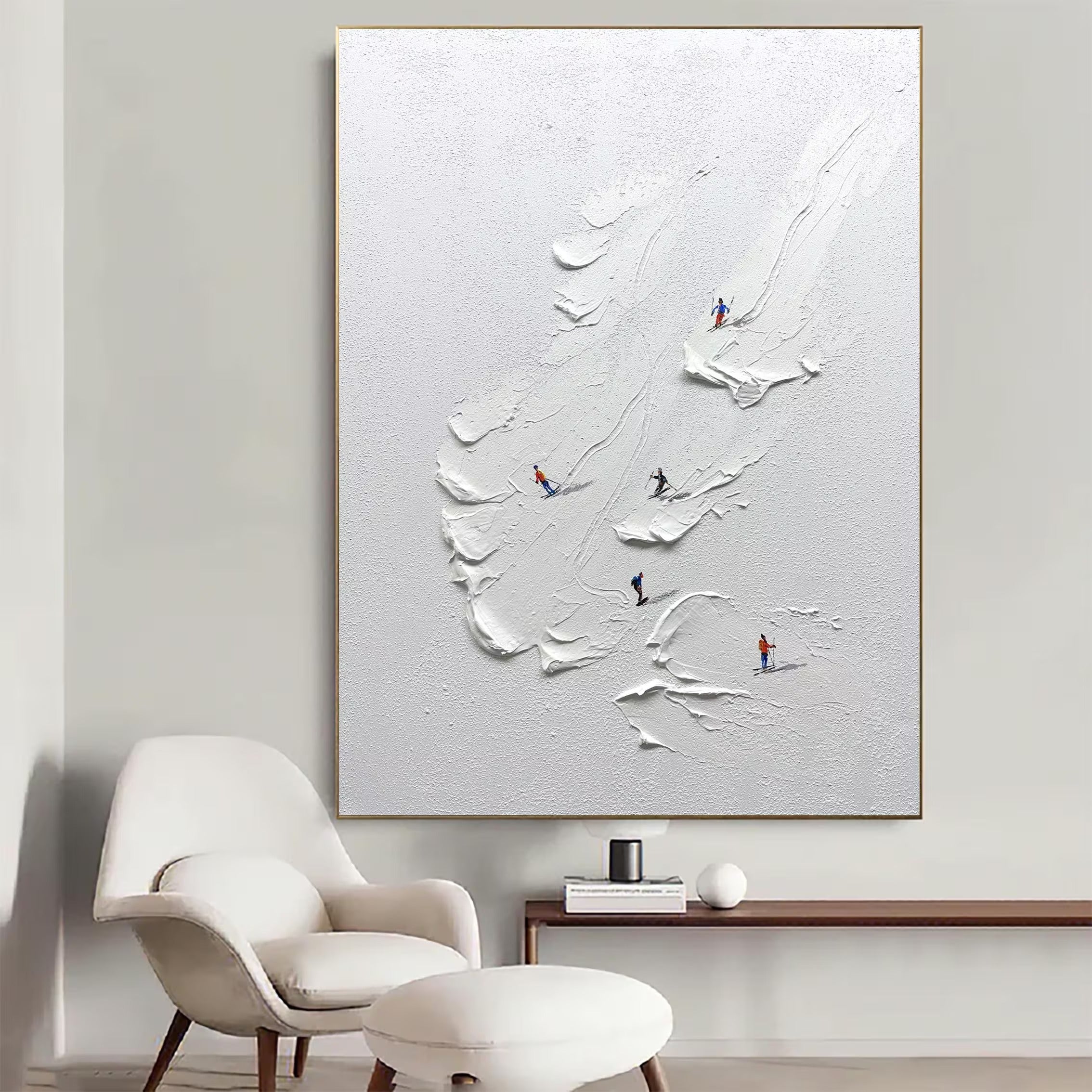 The Perfect Turn - Large Abstract Textured Painting