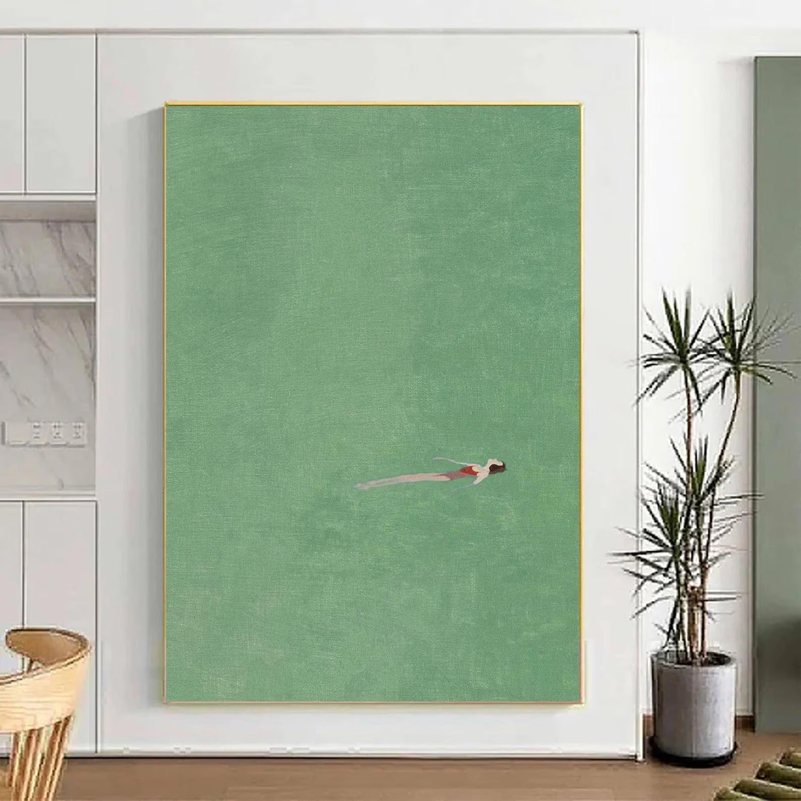 The Liquid Bed - Large Textured Painting