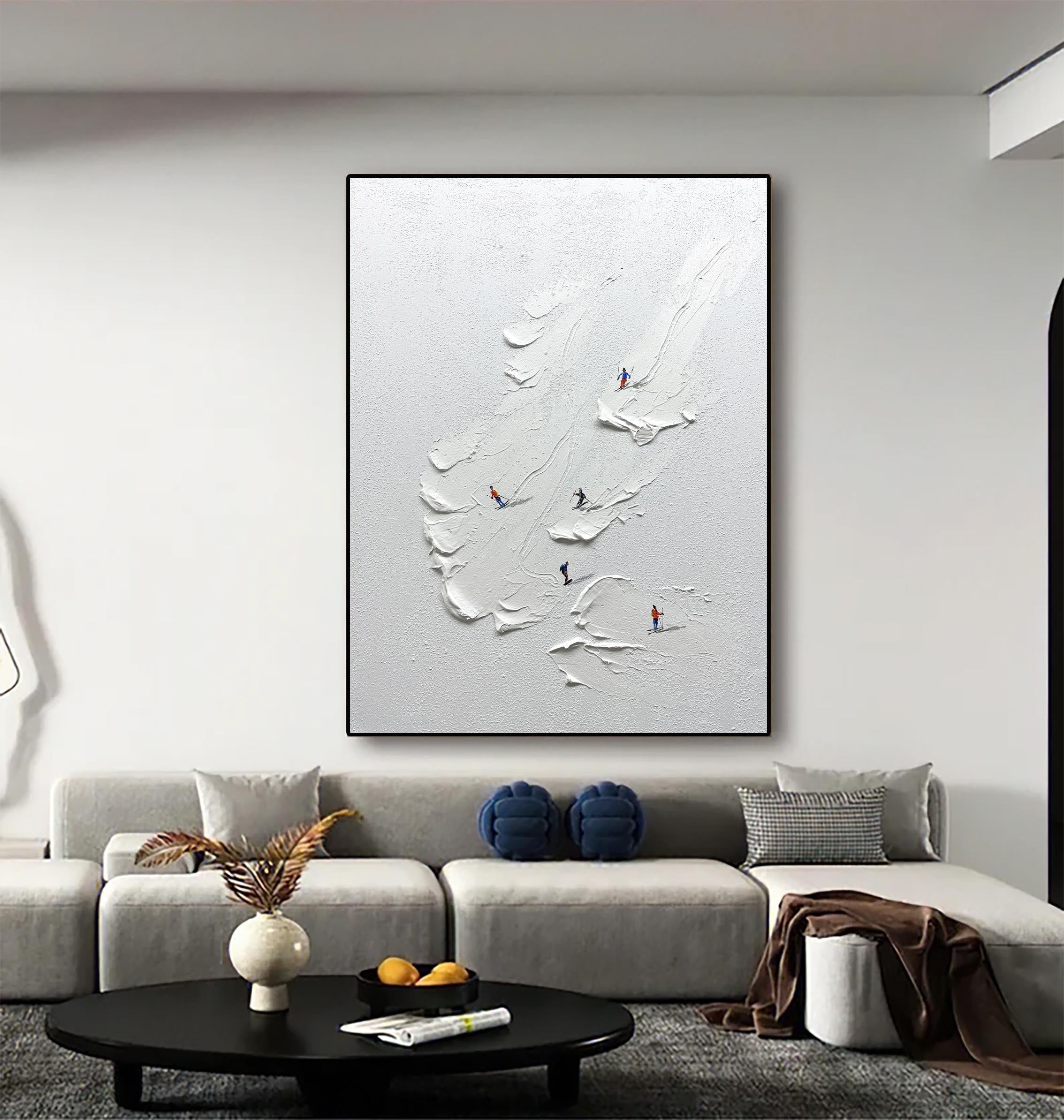 The Perfect Turn - Large Abstract Textured Painting