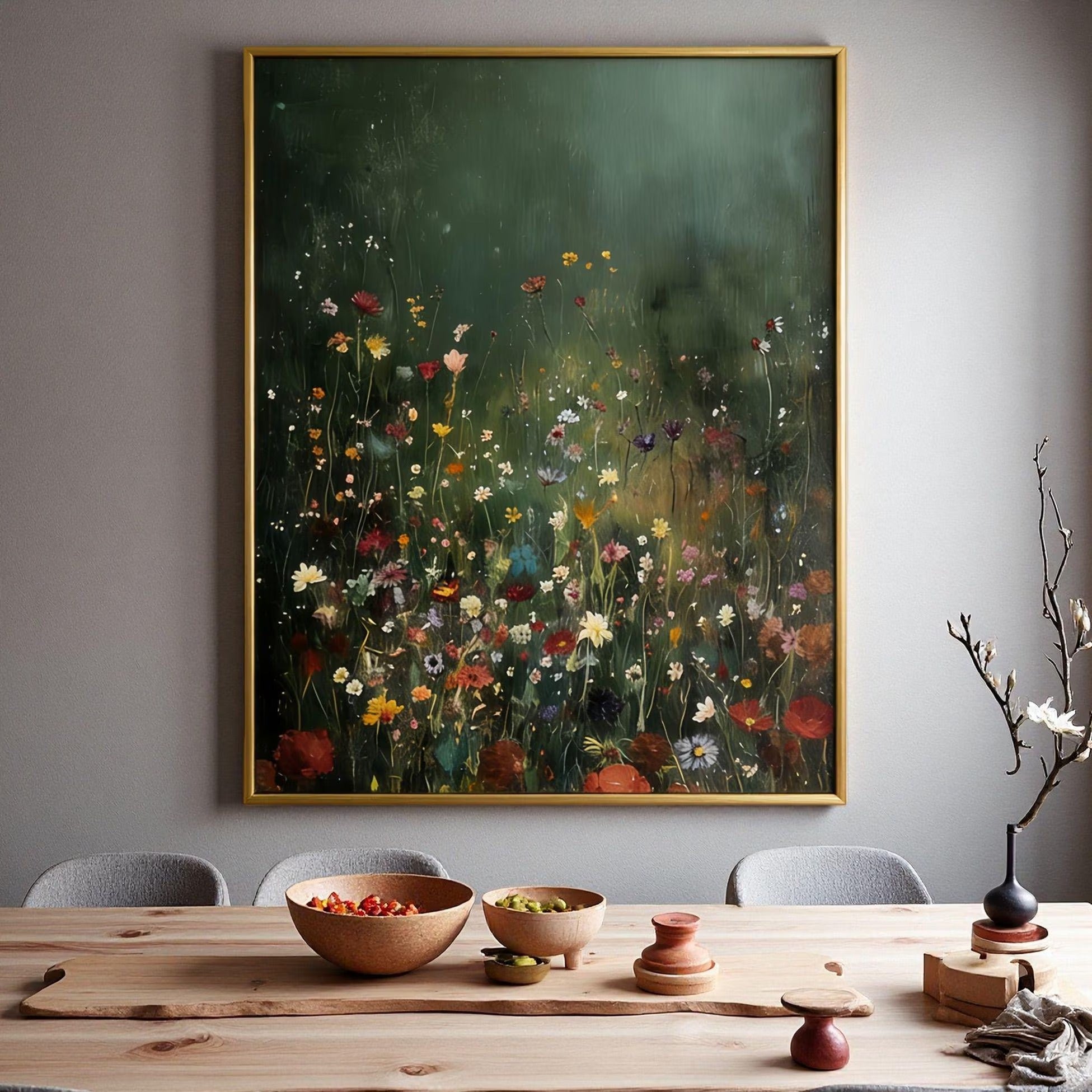 A Flower's Awakening - Large Wall Painting