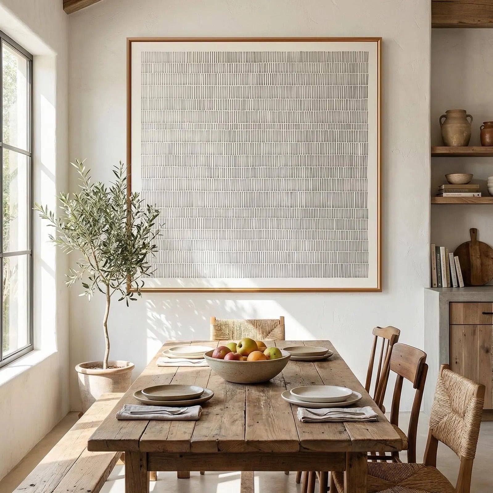 Warm - Large Textured Painting