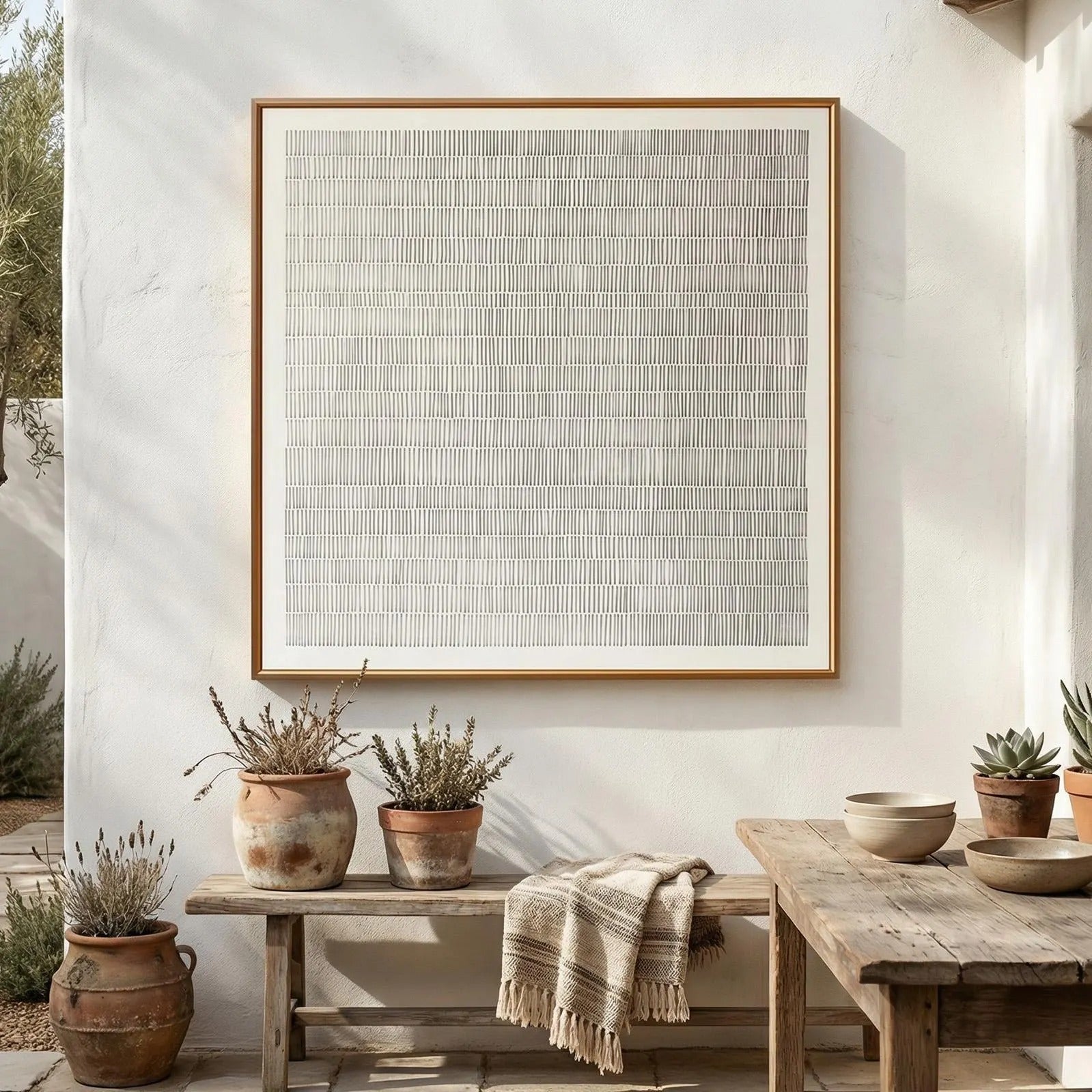 Warm - Large Textured Painting