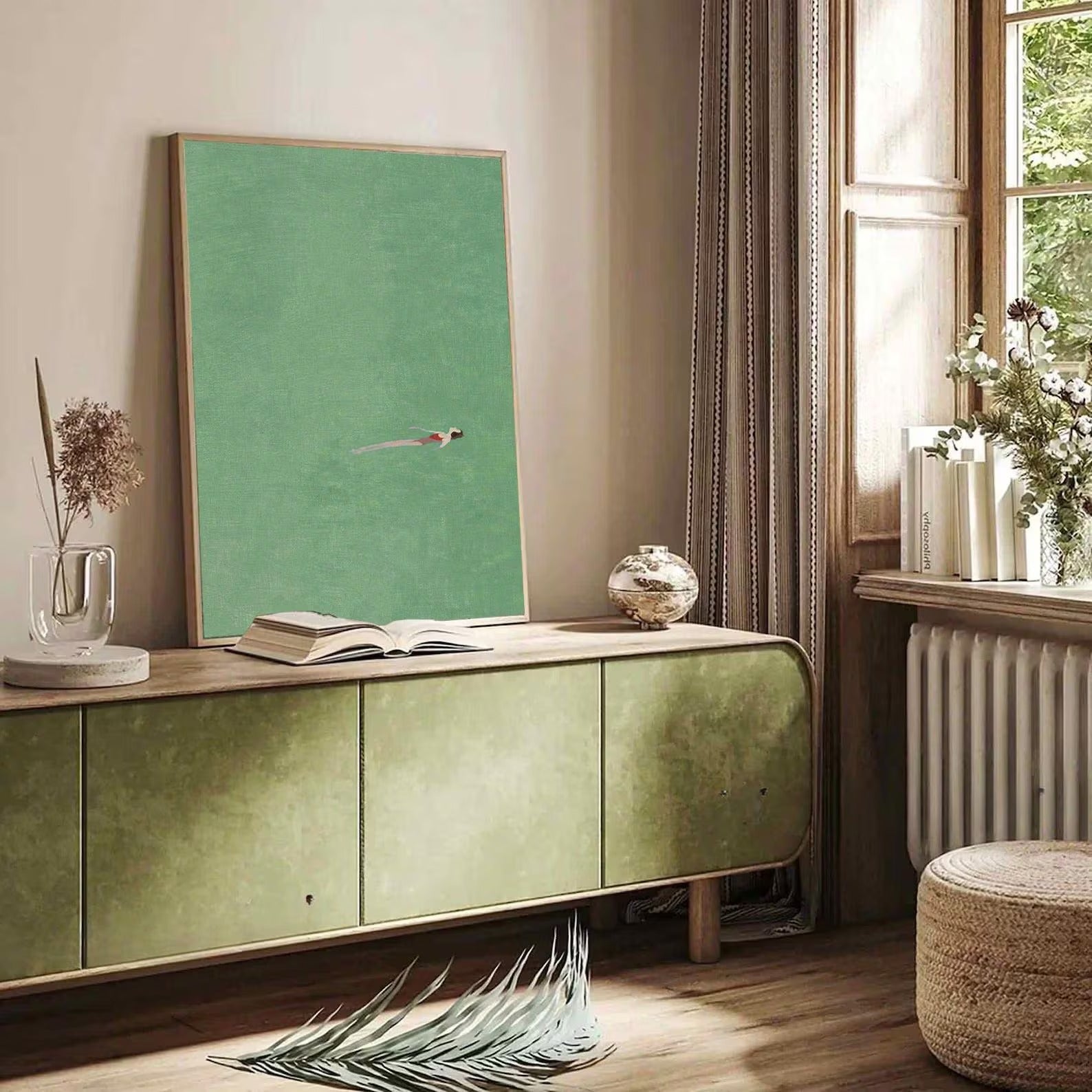 The Liquid Bed - Large Textured Painting