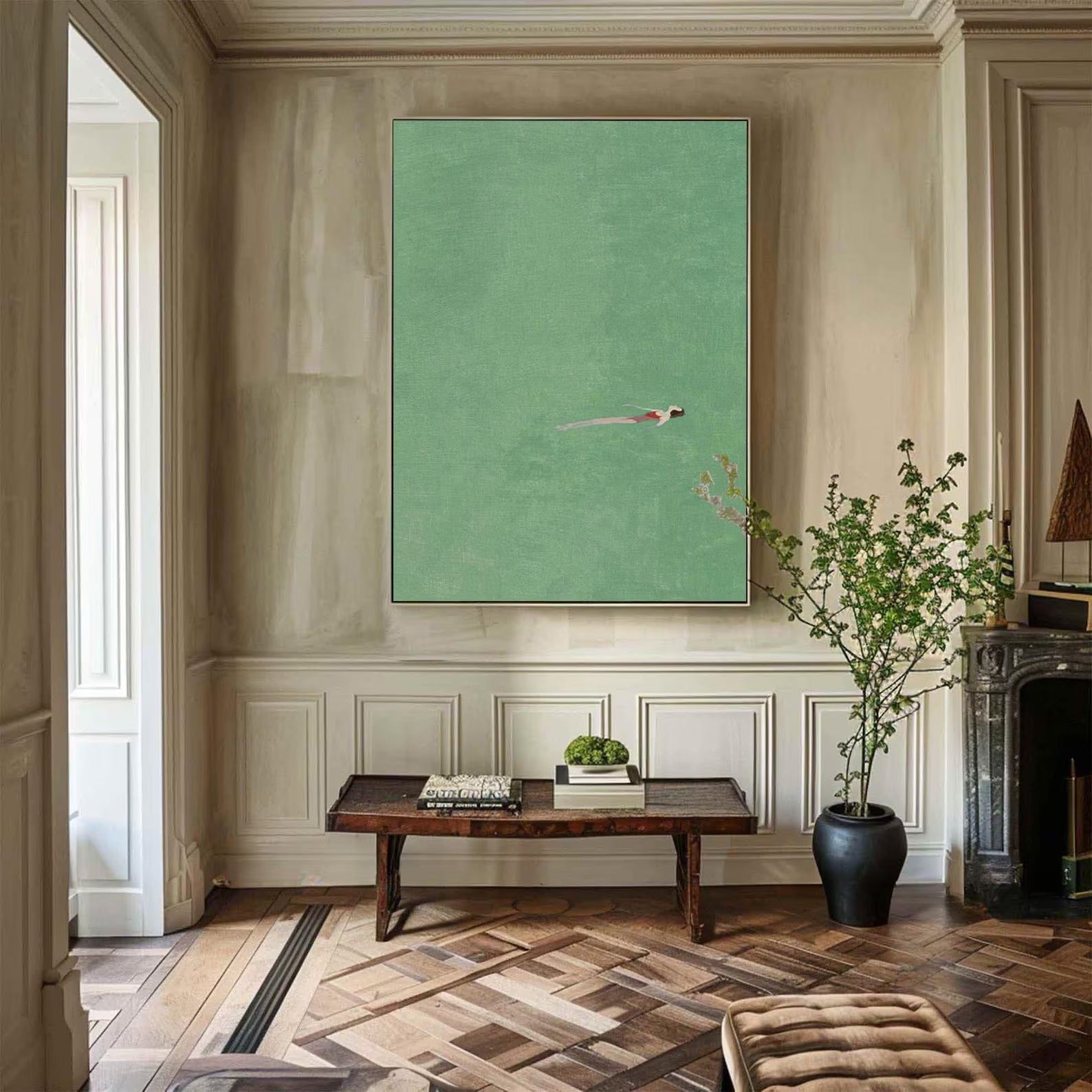 The Liquid Bed - Large Textured Painting