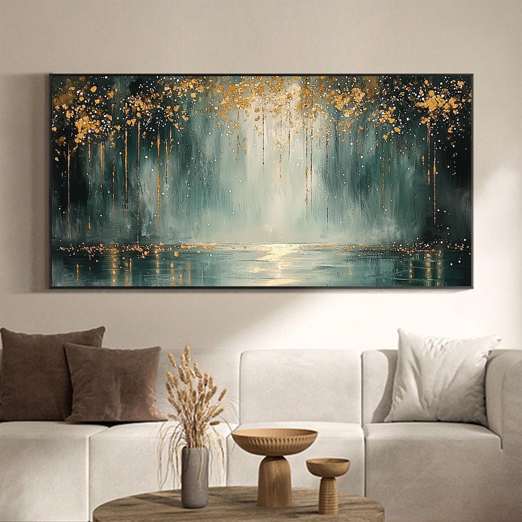 Depth - Large Textured Painting
