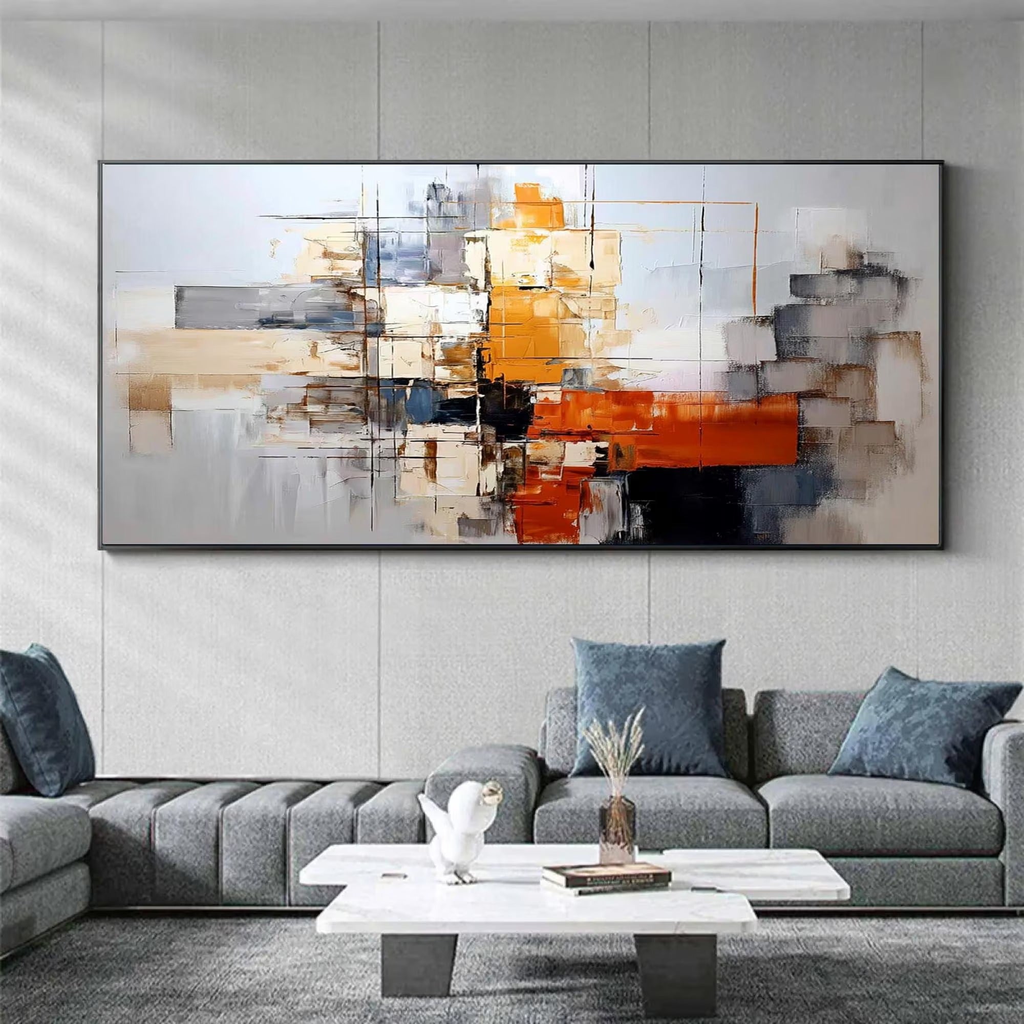 Quiet Joy - Large Abstract Textured Painting