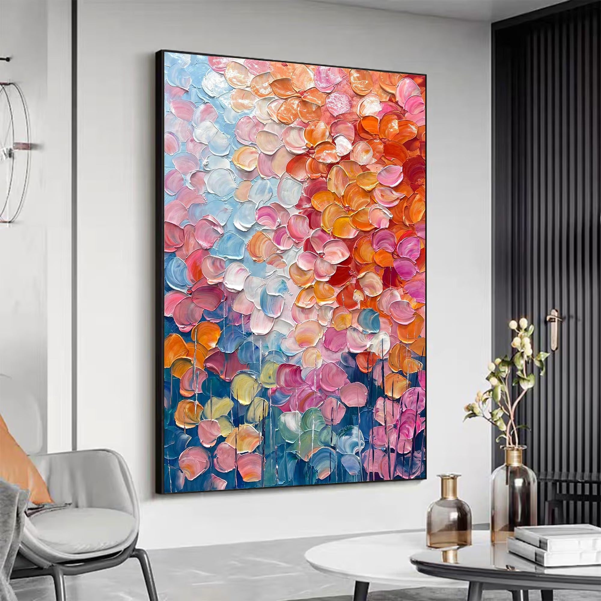Shine - Large Textured Painting
