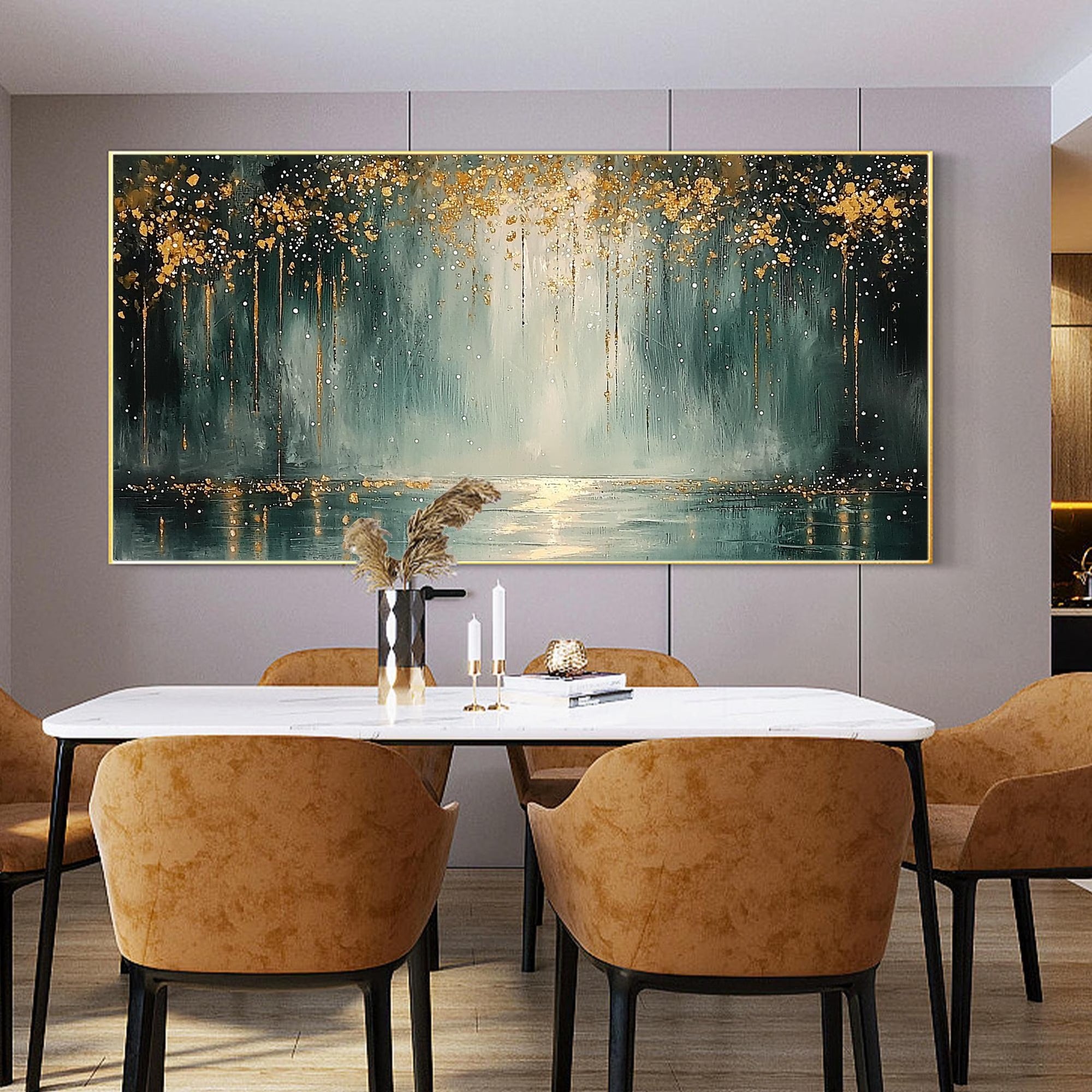 Depth - Large Textured Painting