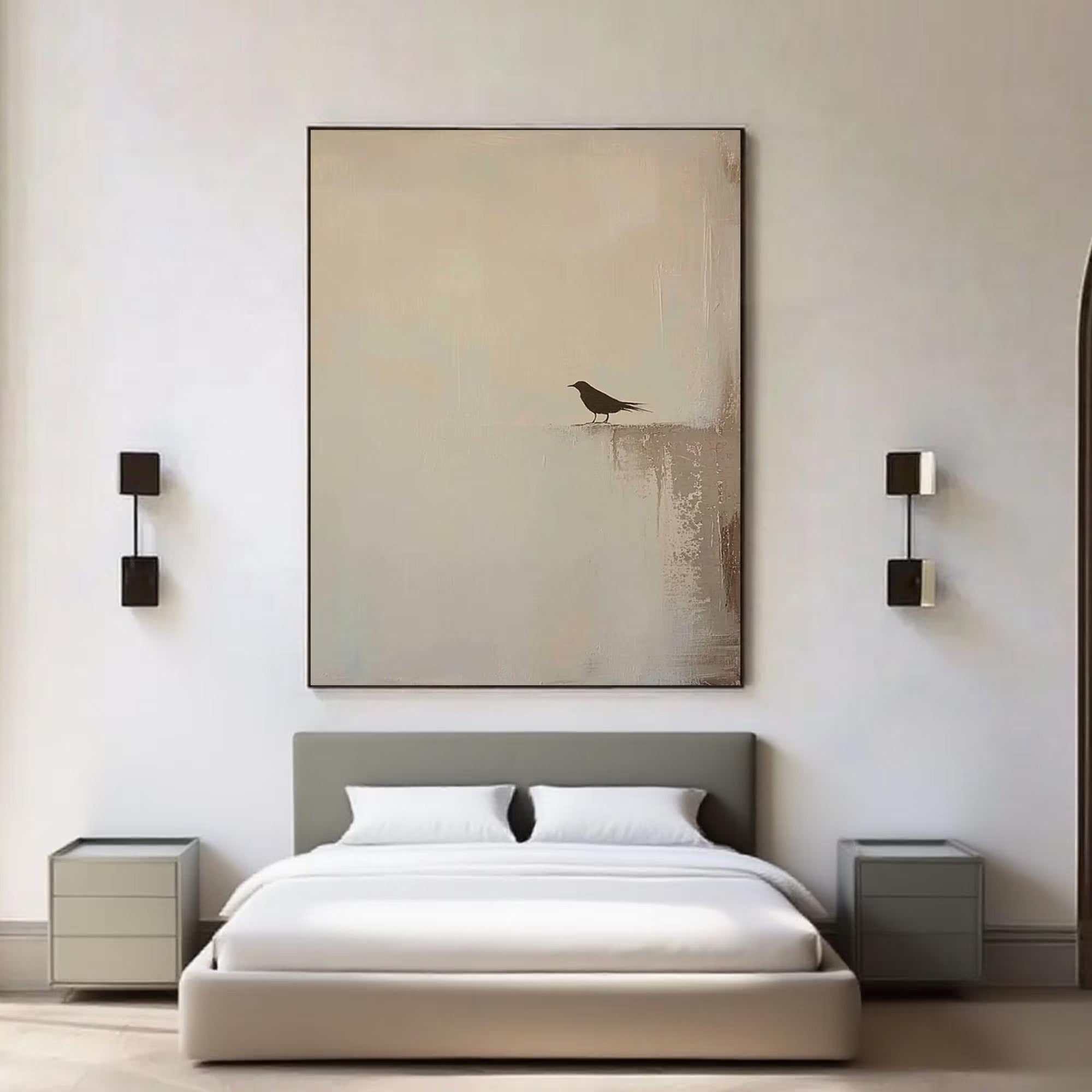 Stay Awhile - Large Abstract Textured Painting