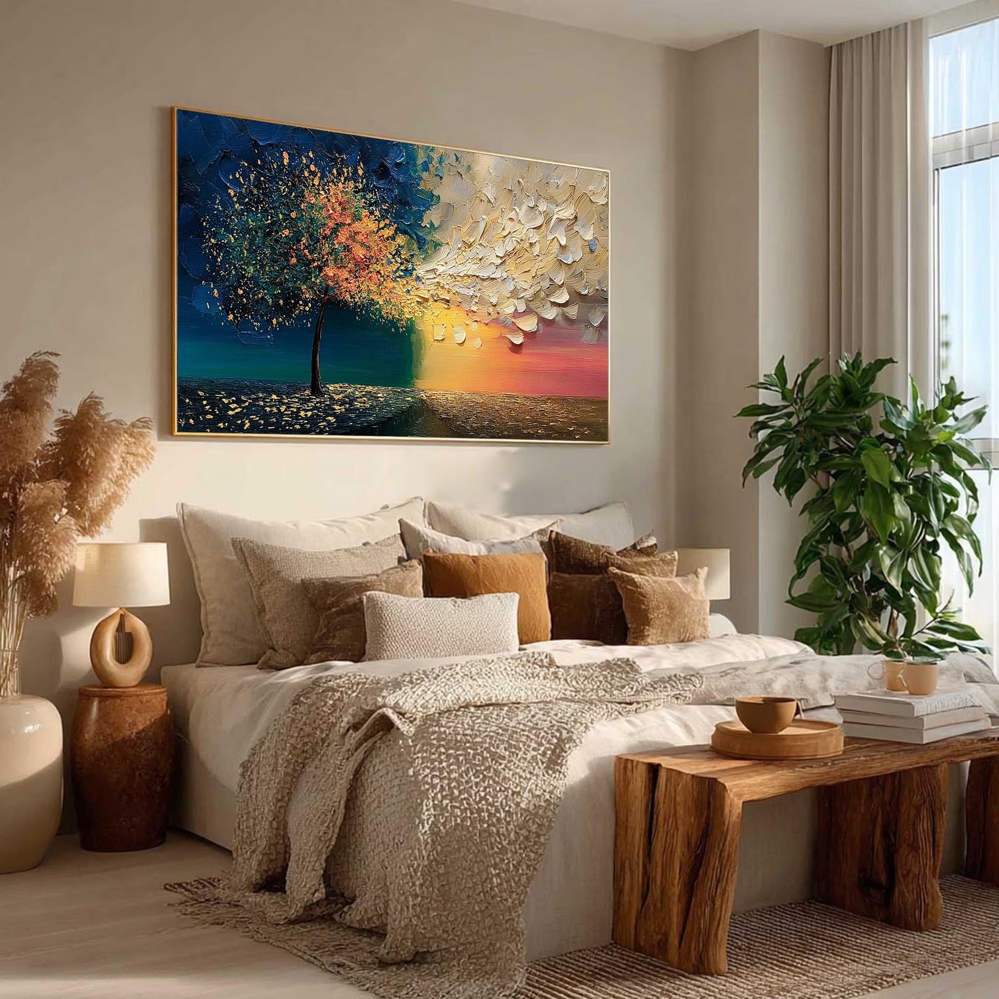 A Sapling's Hope - Large Textured Painting