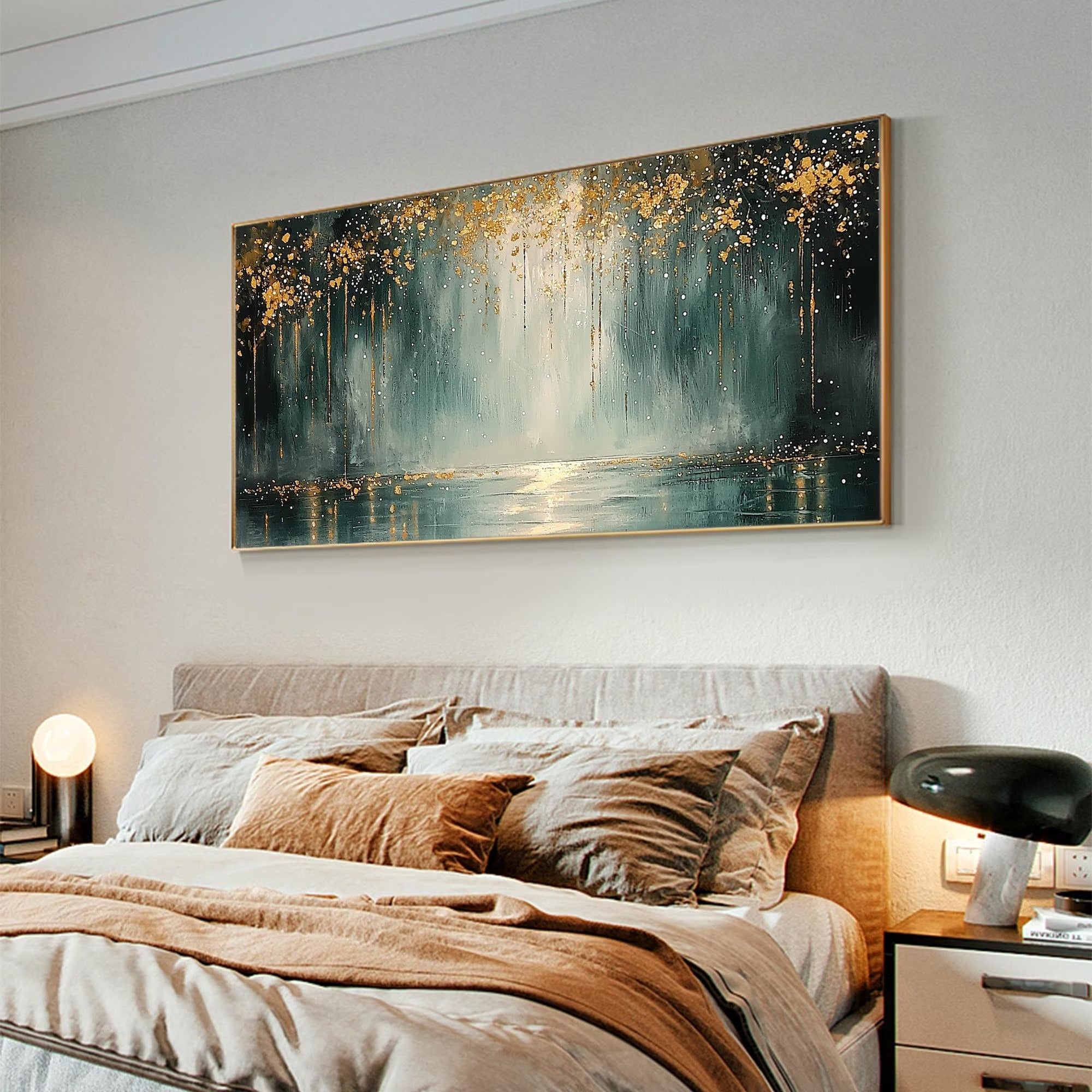 Depth - Large Textured Painting
