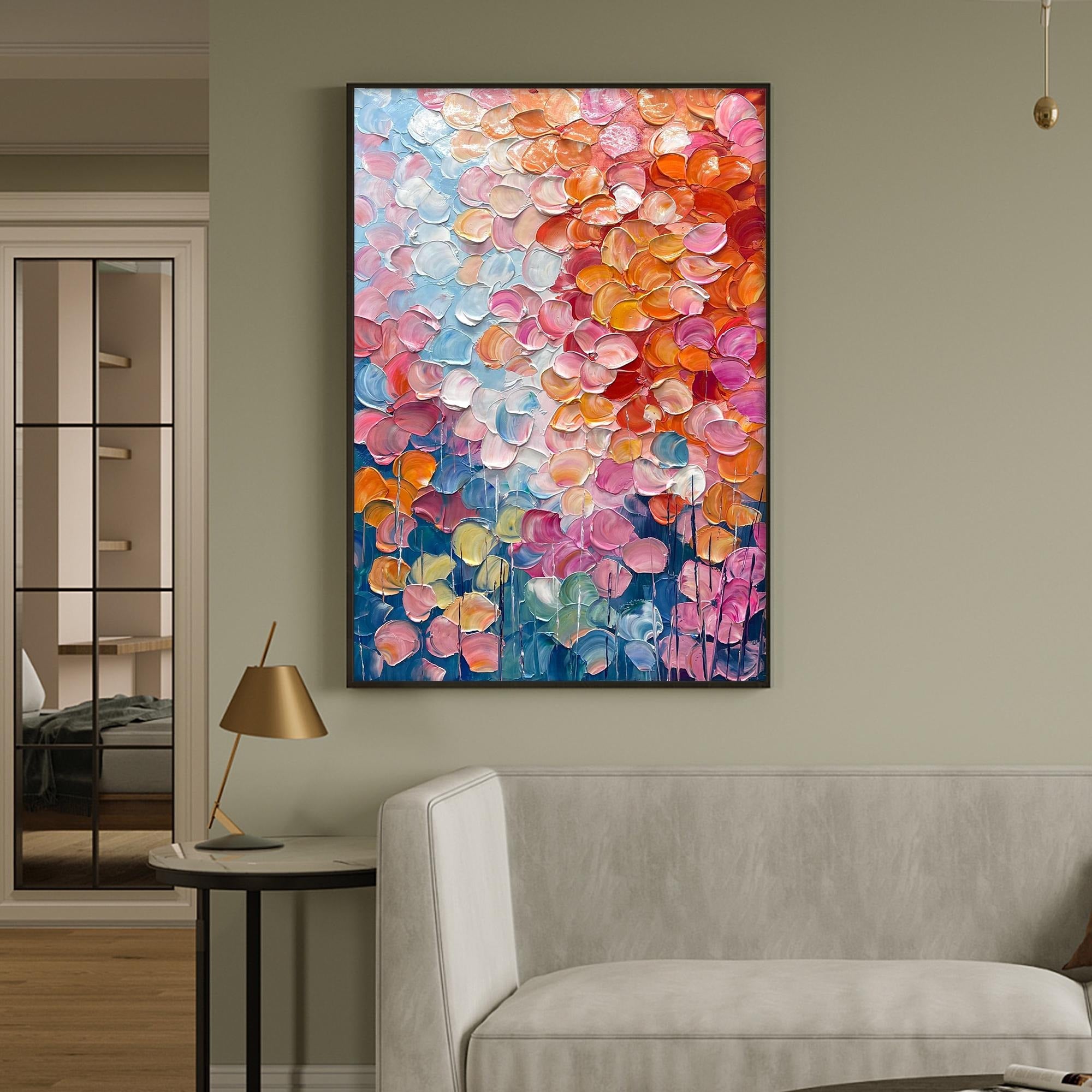 Shine - Large Textured Painting