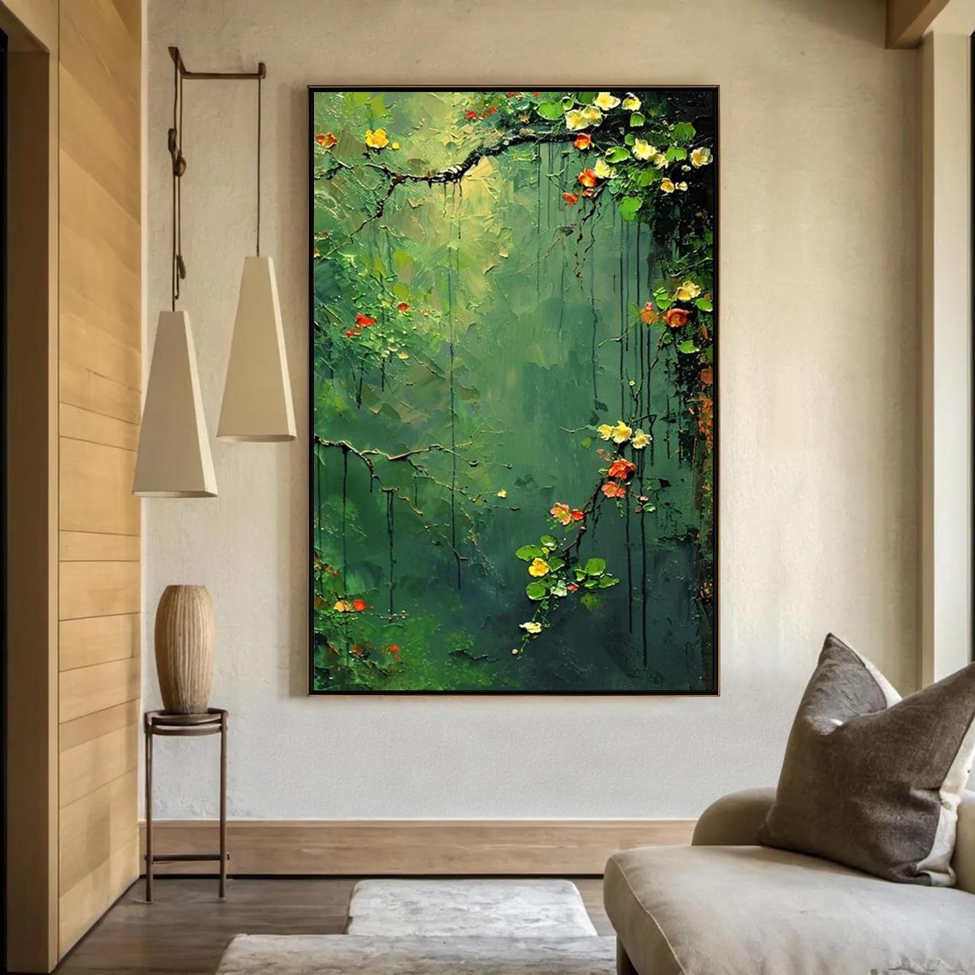 The Silent Sentinel - Large Textured Painting