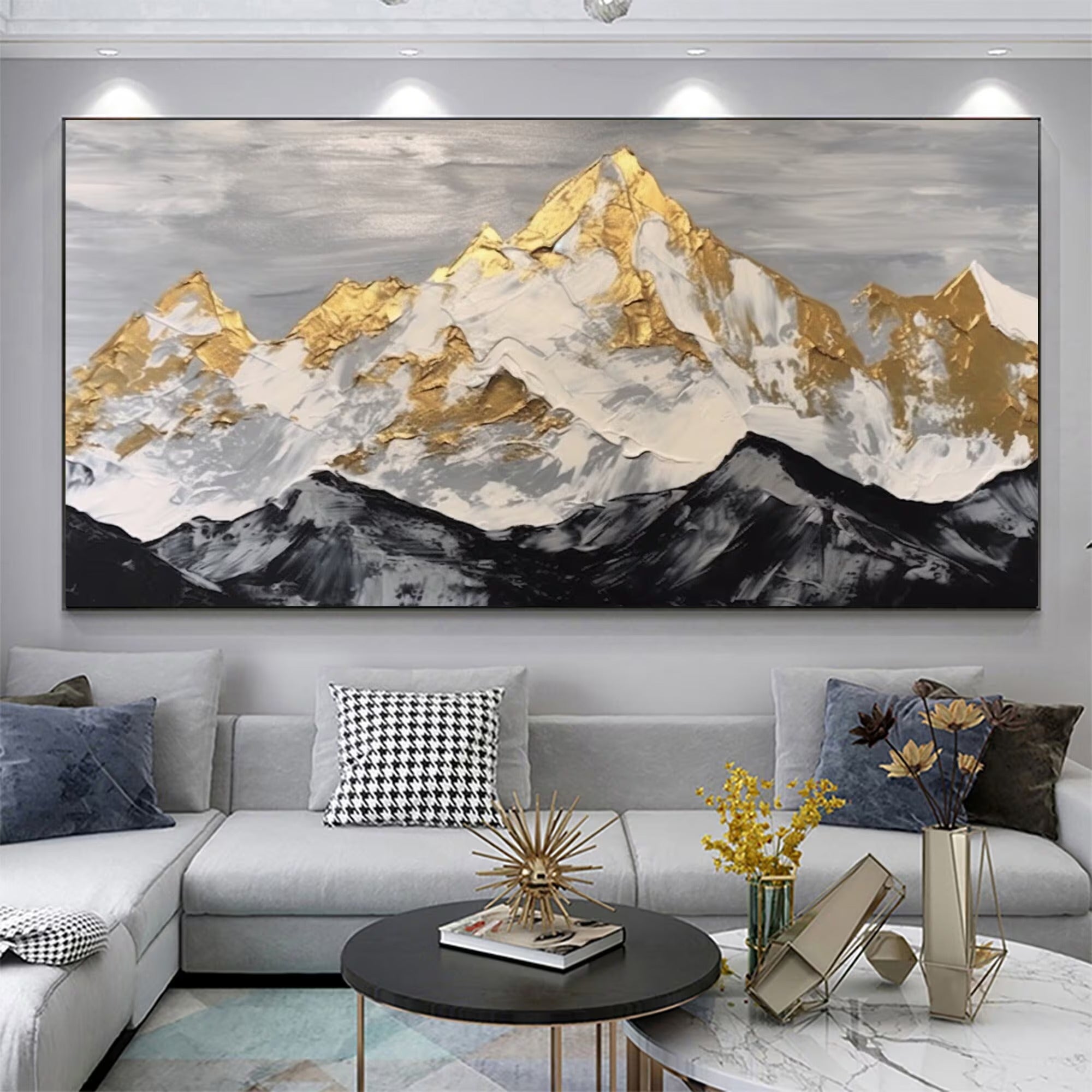 Peak - Large Textured Painting