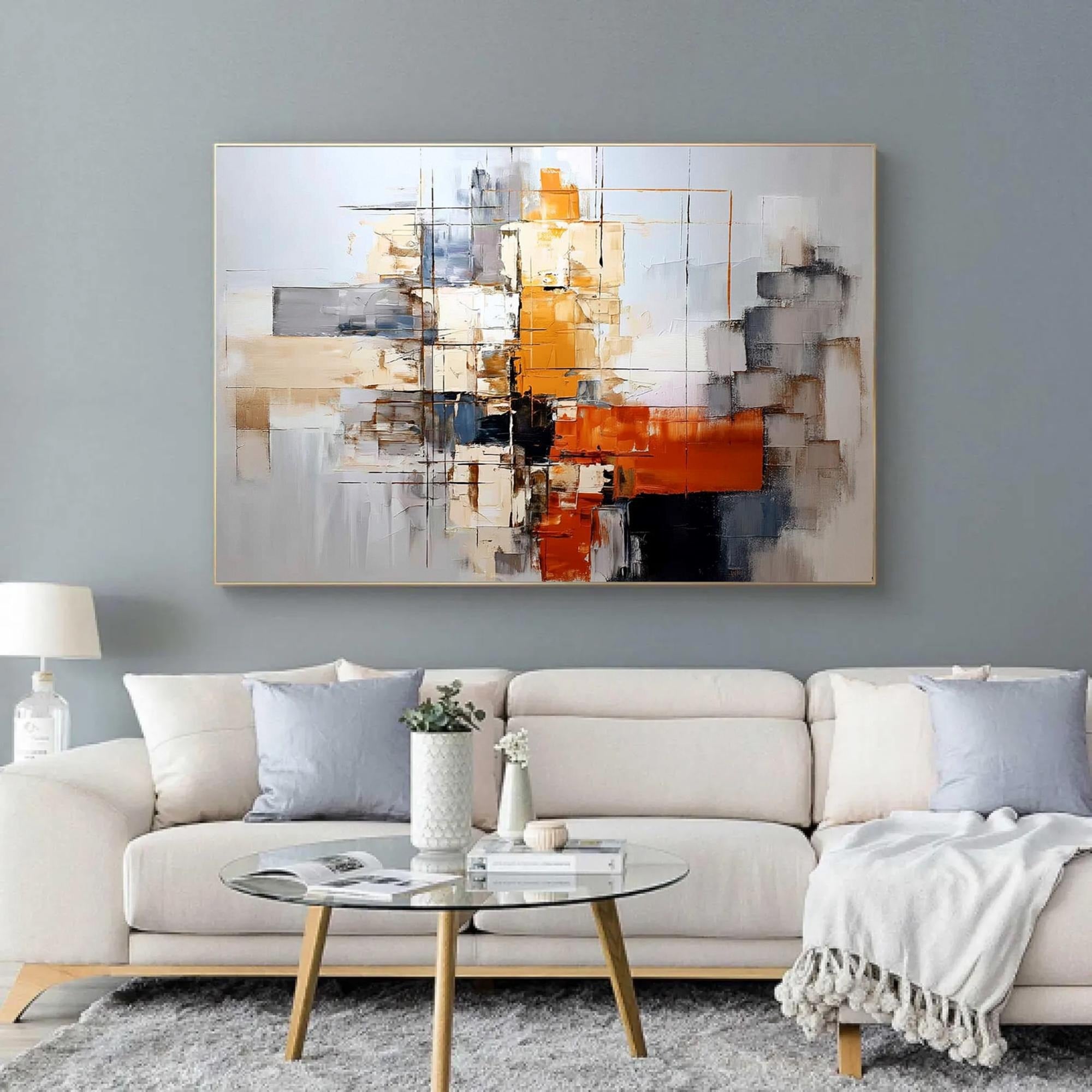 Quiet Joy - Large Abstract Textured Painting