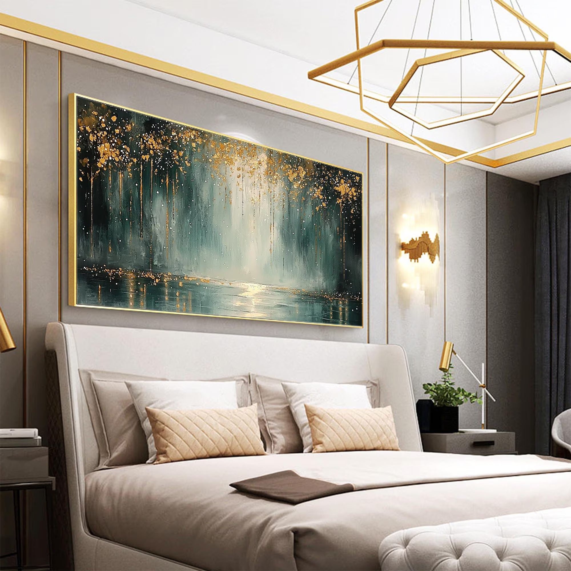 Depth - Large Textured Painting