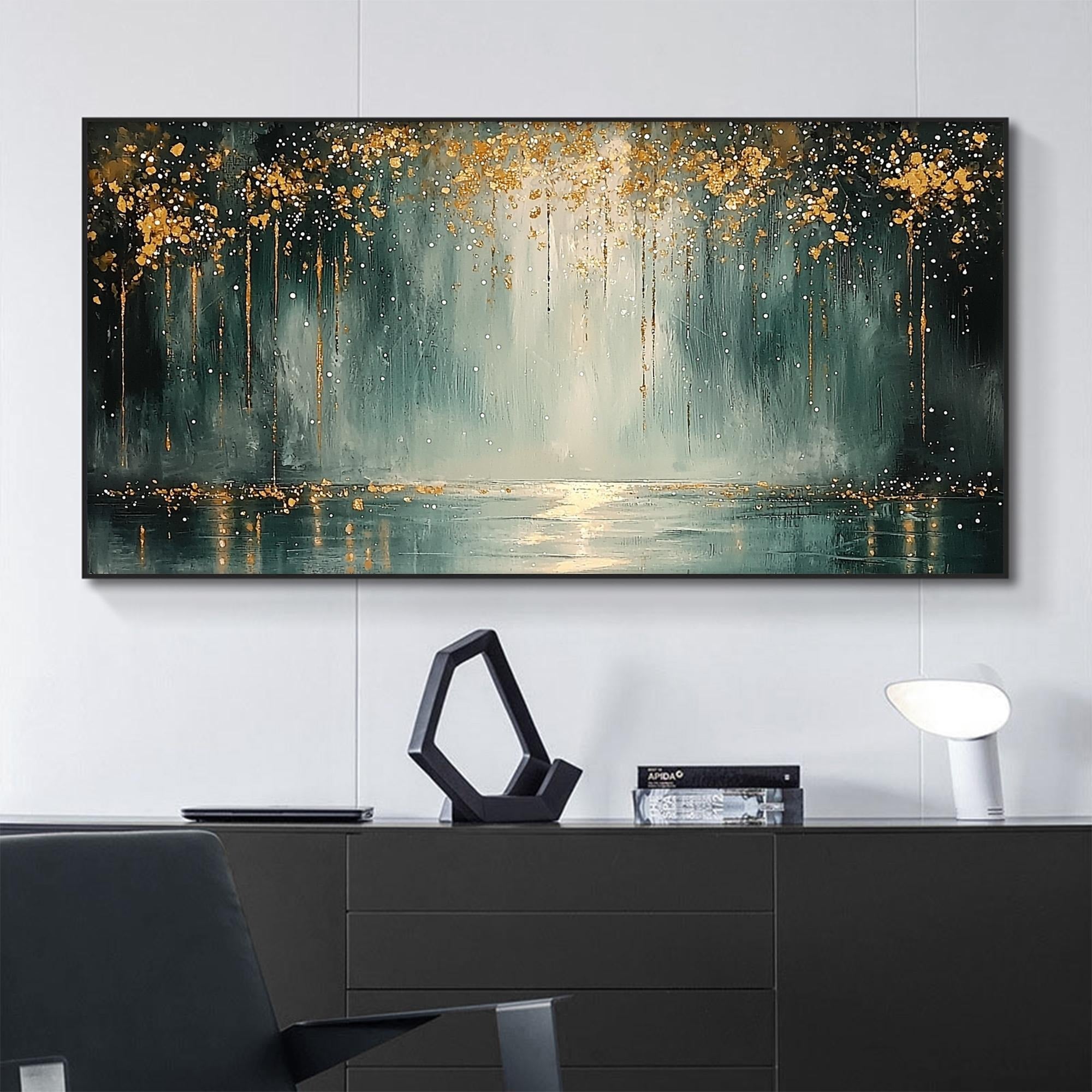 Depth - Large Textured Painting