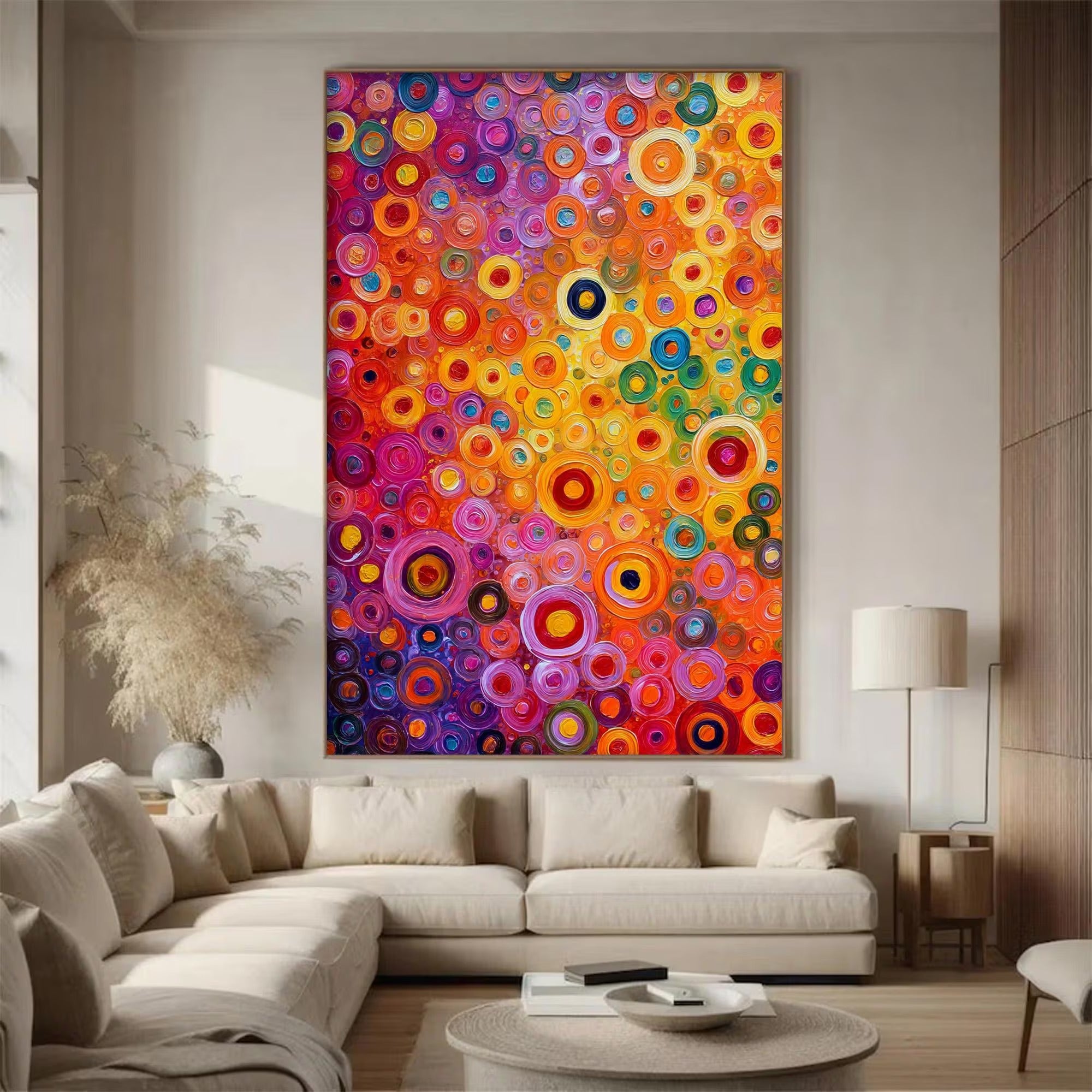 Spots of Joy - Large Textured Painting