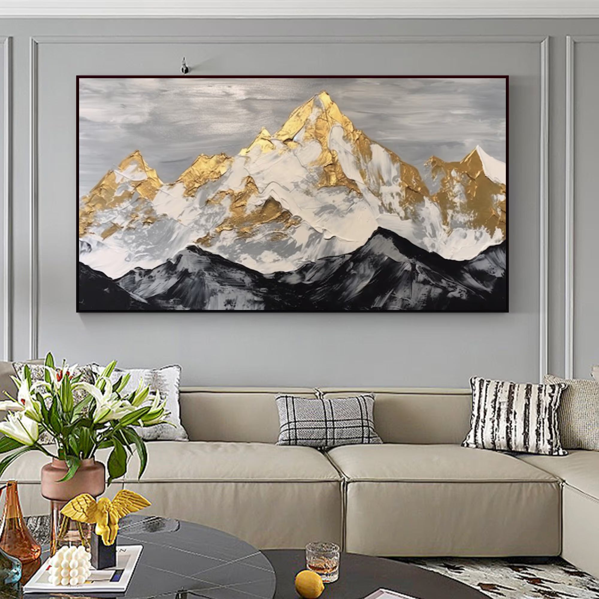 Peak - Large Textured Painting