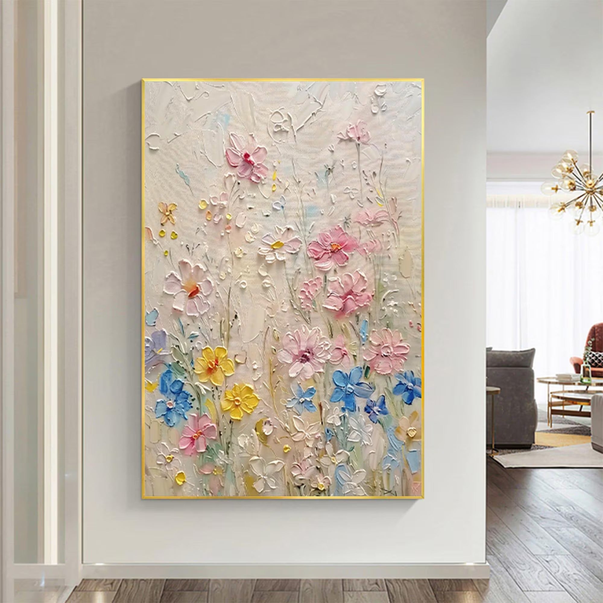 Bloom - Large Textured Painting