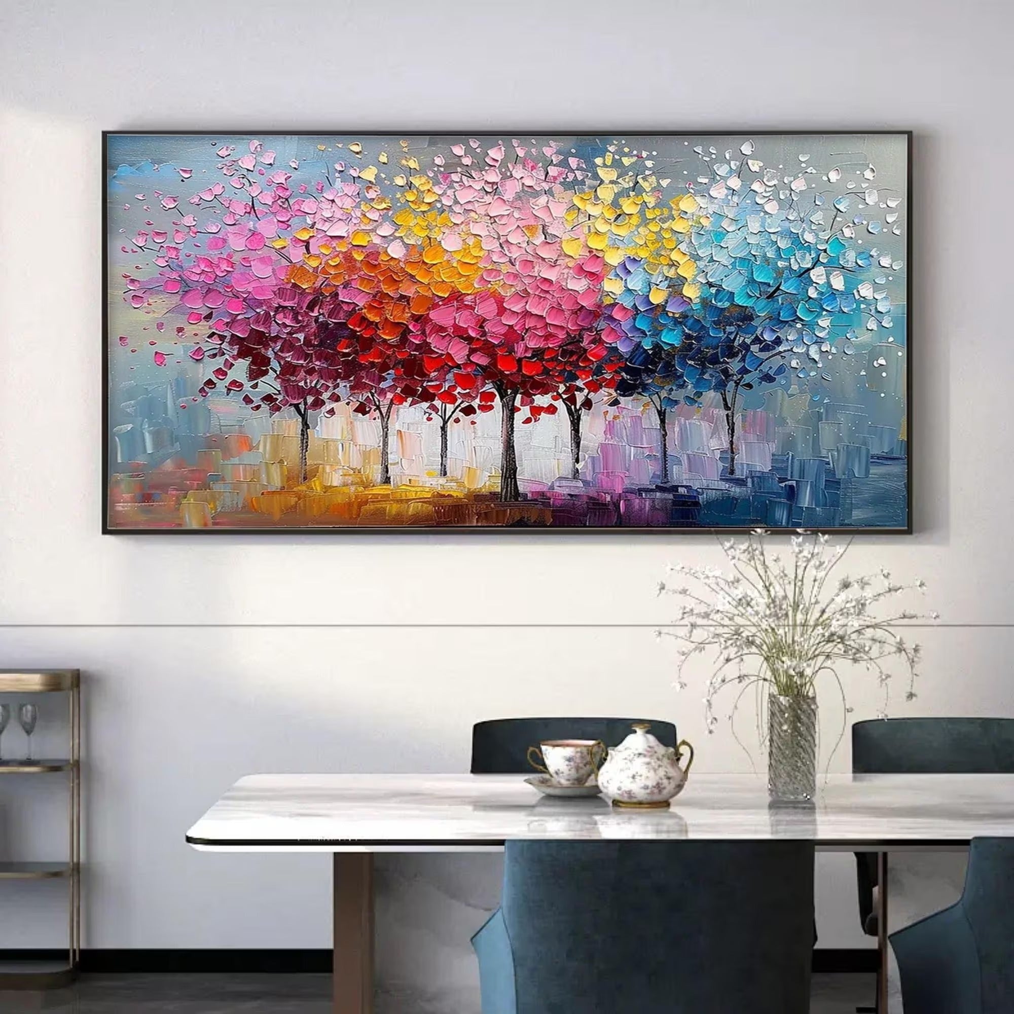The Firework Tree - Large Textured Painting