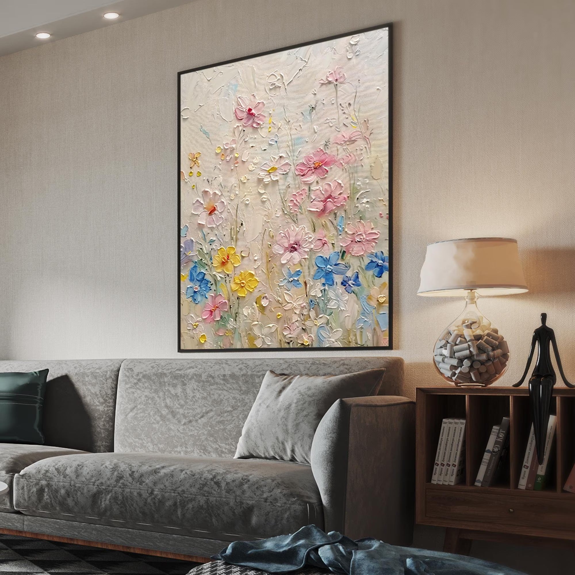 Bloom - Large Textured Painting
