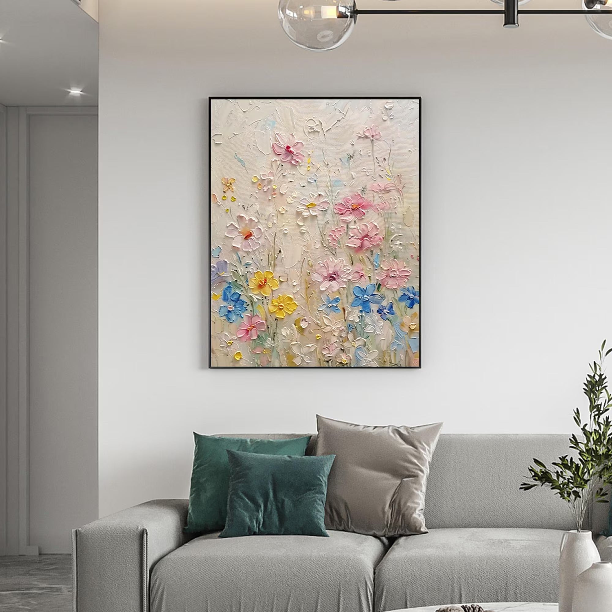 Bloom - Large Textured Painting