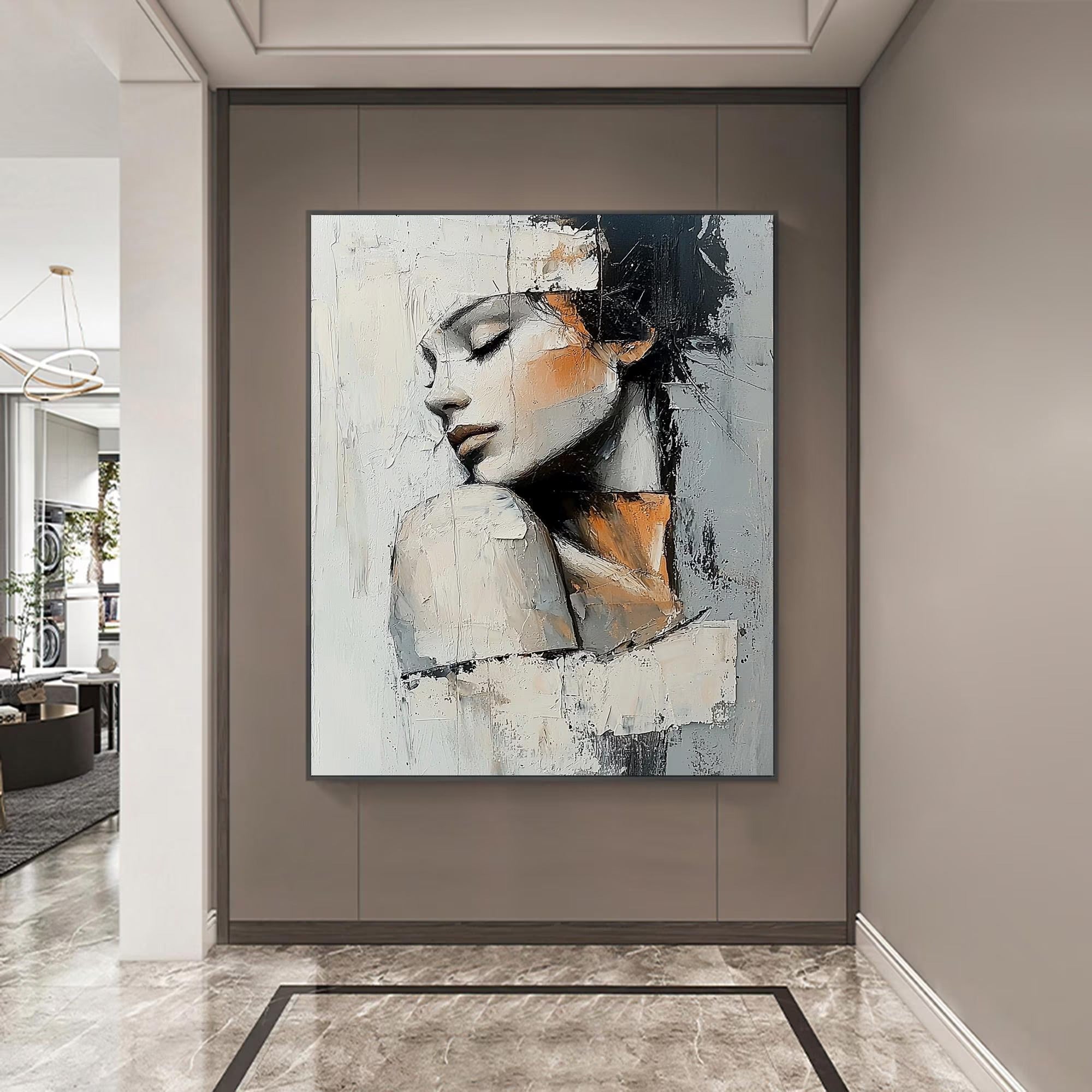 Grace - Large Textured Painting