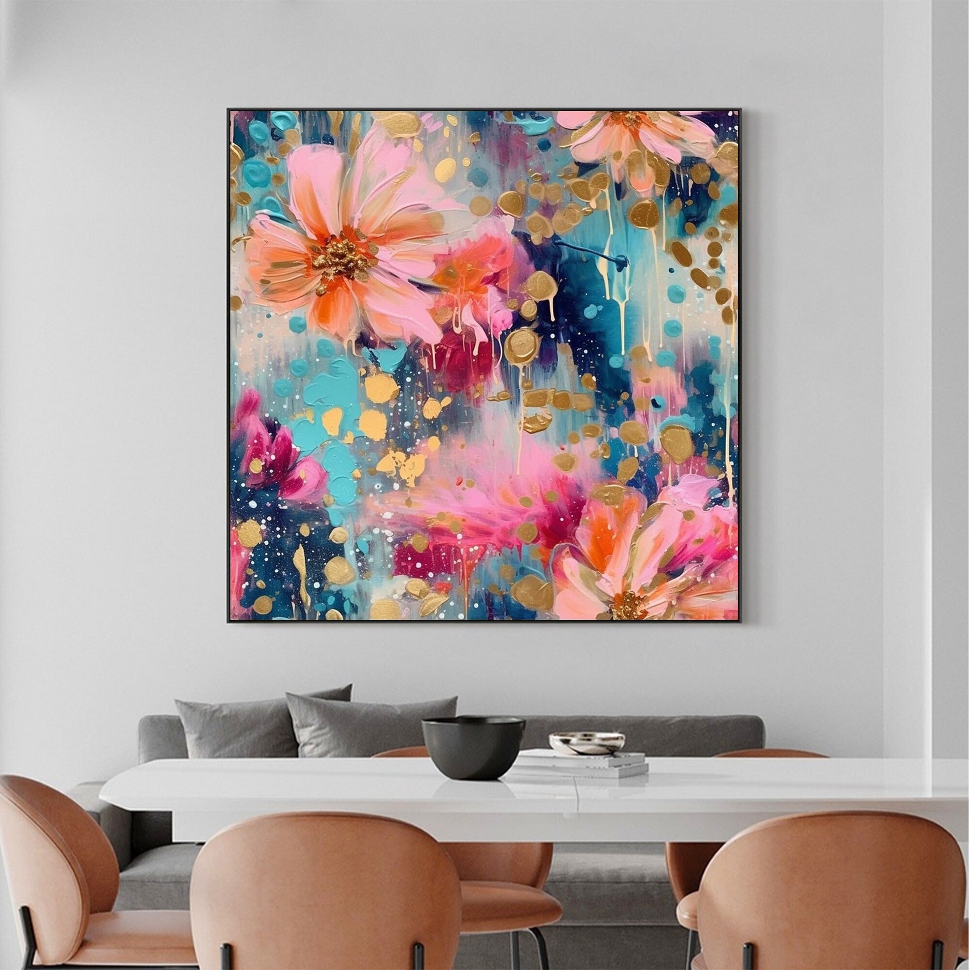 The Soft Explosion - Large Textured Painting