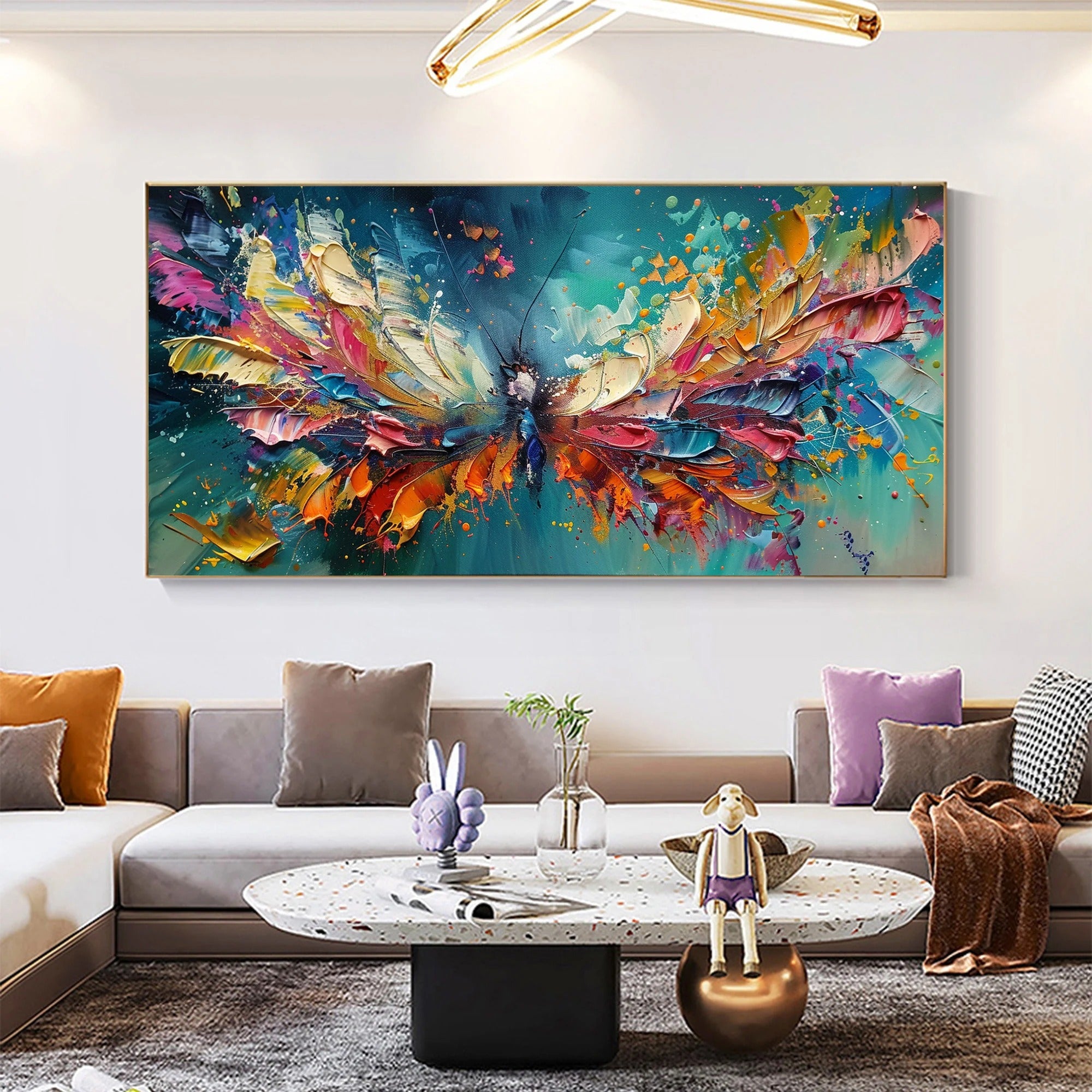 Shimmer - Large Abstract Textured Painting