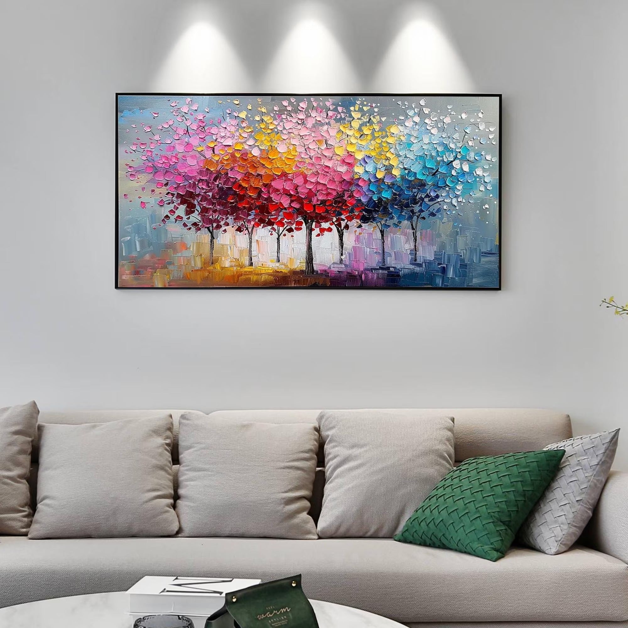 The Firework Tree - Large Textured Painting