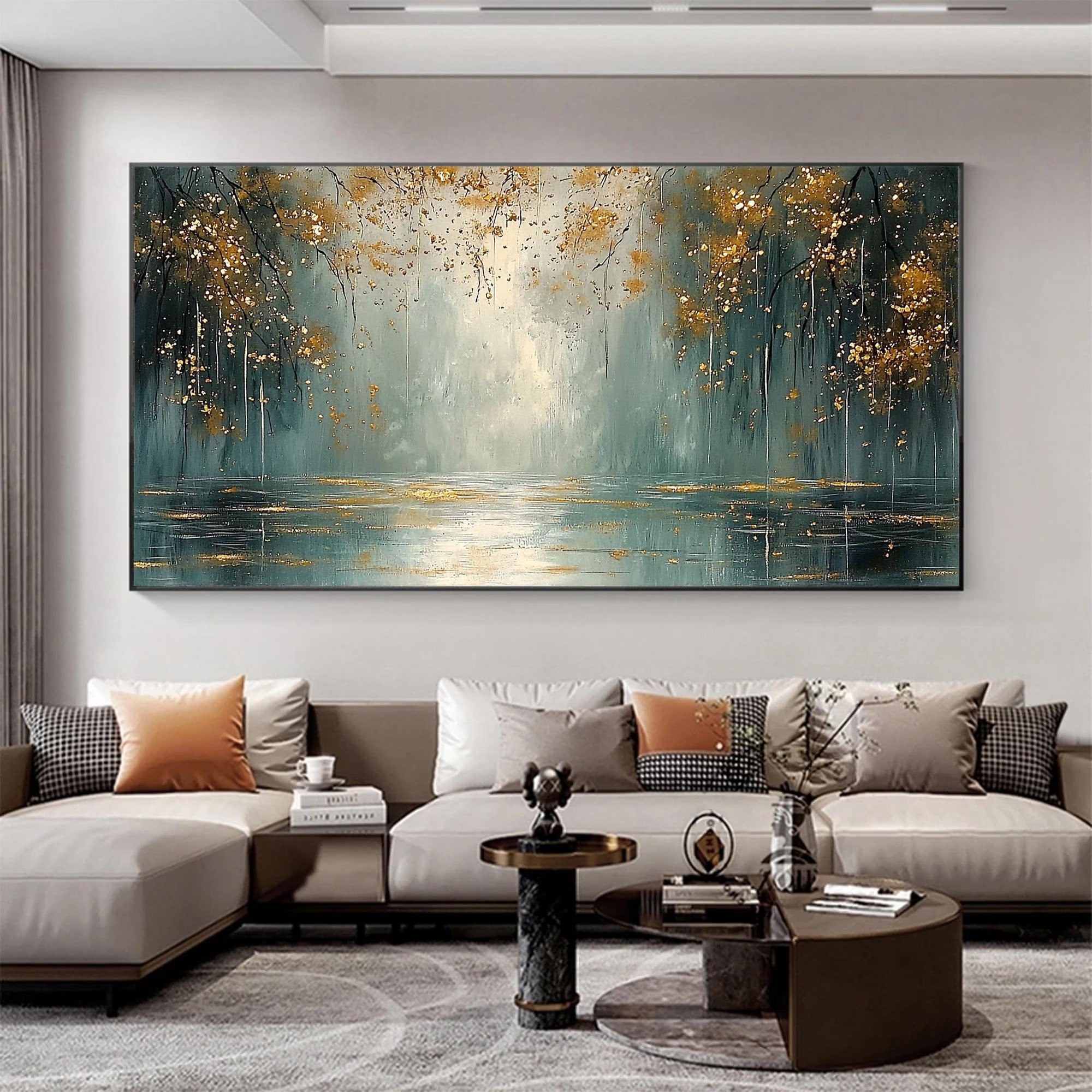 Pull - Large Textured Painting