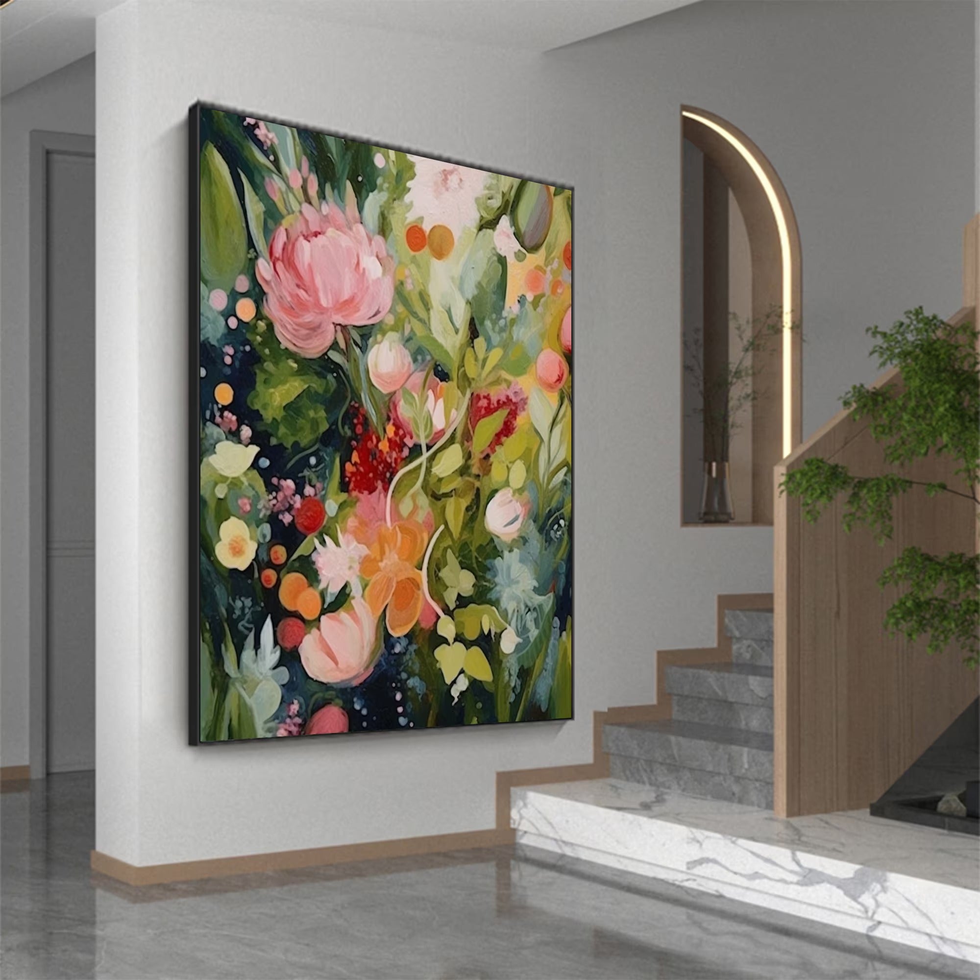 A Field of Joy - Large Textured Painting